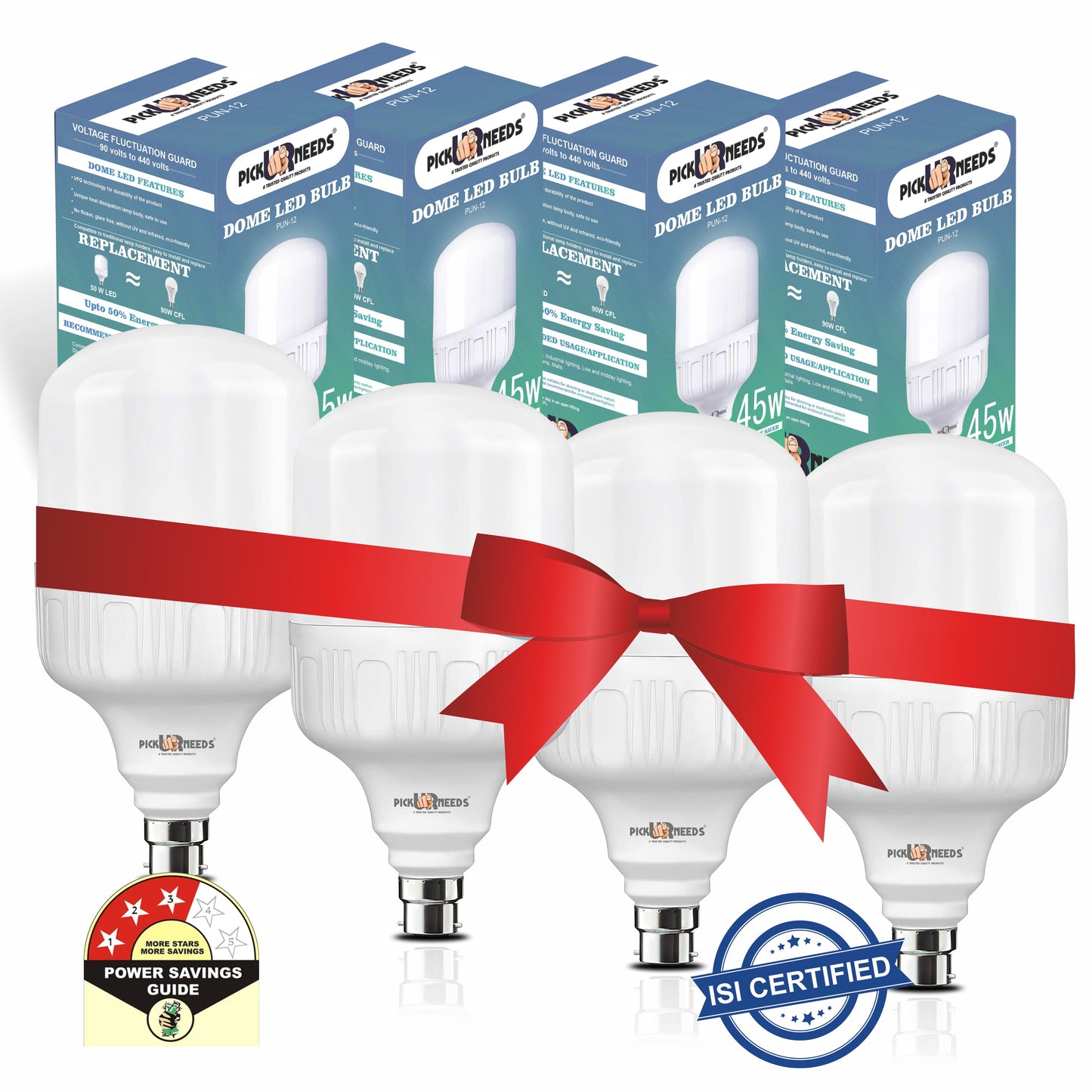 Pick Ur Needs 45 Watt High Brightness Bulb With 75 SMD LED B22 D AC Bulb 0 hrs Bulbs Emergency Light  (White)