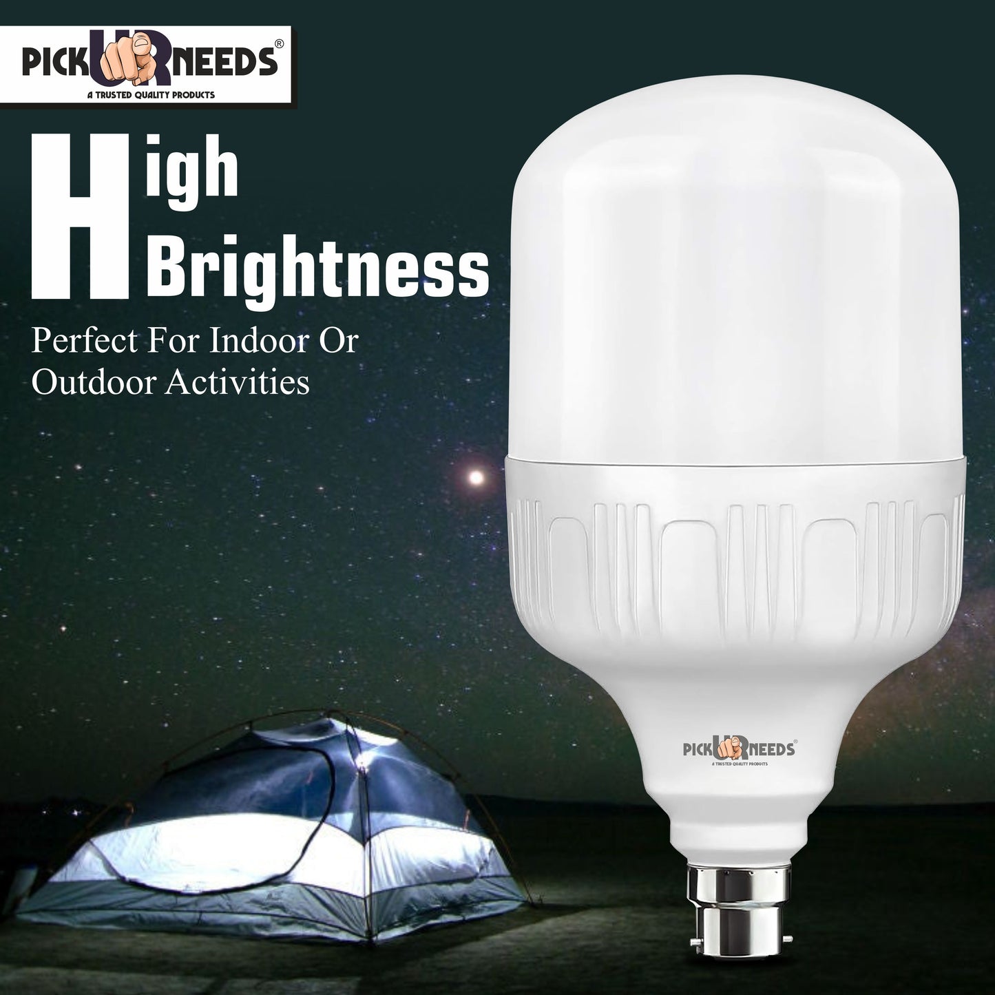 Pick Ur Needs 45 Watt High Brightness Bulb With 60 SMD LED B22 D AC Bulb 0 hrs Bulbs Emergency Light  (White)