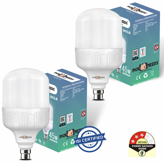 Pick Ur Needs 45 Watt High Brightness Bulb With 75 SMD LED B22 D AC Bulb 0 hrs Bulb Emergency Light  (White) pack of 2
