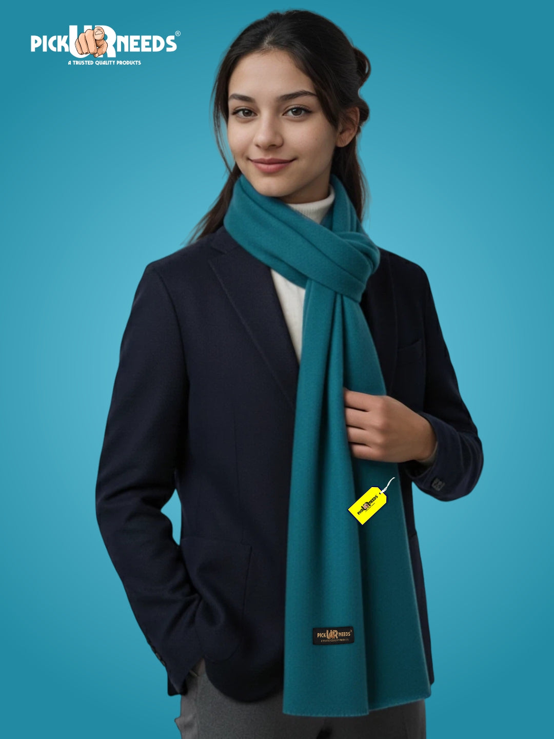 Pick Ur Needs Women's Soft Wool Blend Shawl Warm Winter Wrap Stylish Ethnic Stole for Ladies