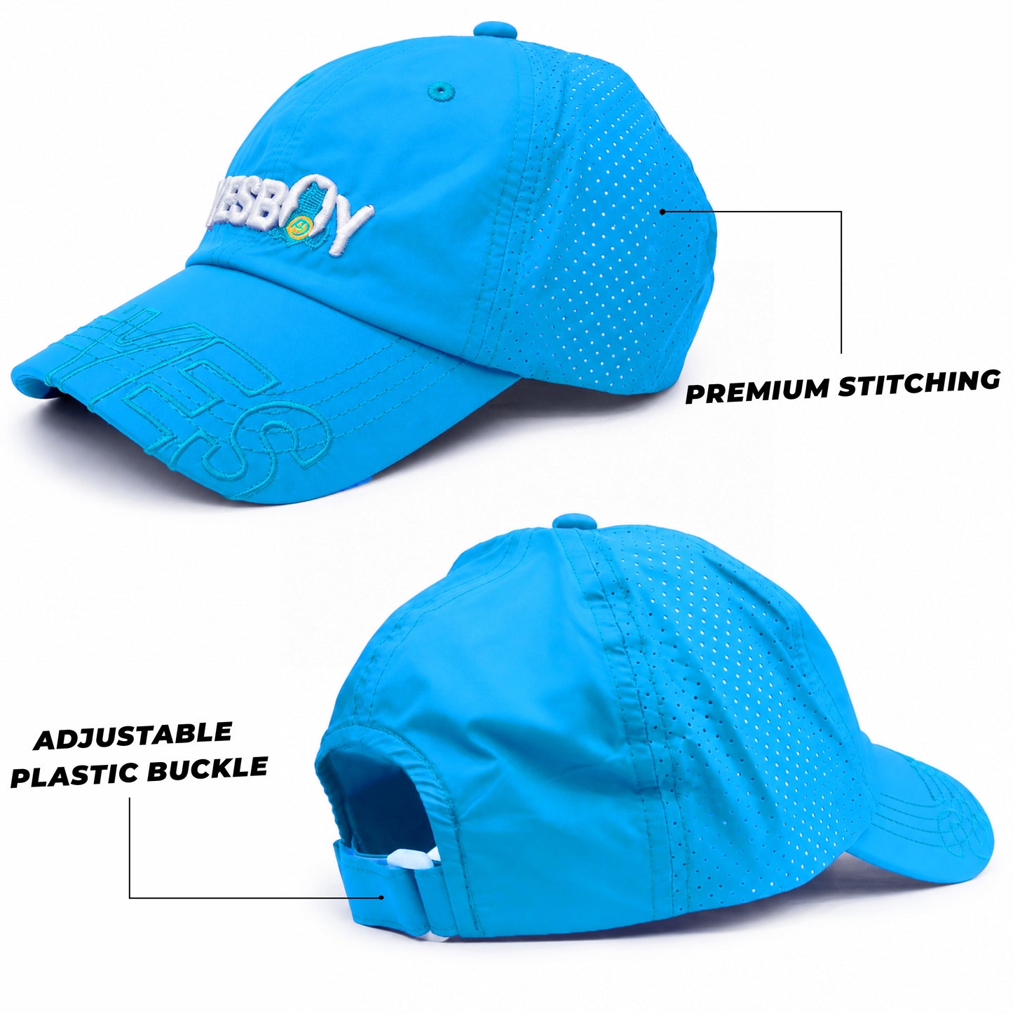 Pick Ur Needs YESBOY Cap,3D Embroidery, Breathable Fabric, Adjustable Fit, Teenager Unisex Kids,Lightweight Caps