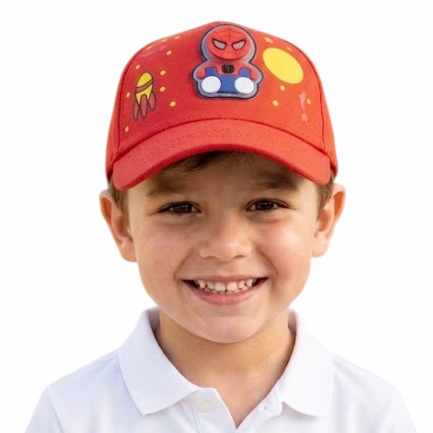 Pick Ur Needs Kids Superhero Style Baseball Cap Adjustable Cartoon Theme Sun Hat for Boys & Girls