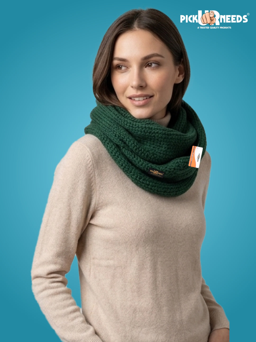 Pick Ur Needs Women's Knit Shawl Wrap with Border Soft, Warm & Lightweight Winter Stole Elegant Tan Bordered Scarf for Girls