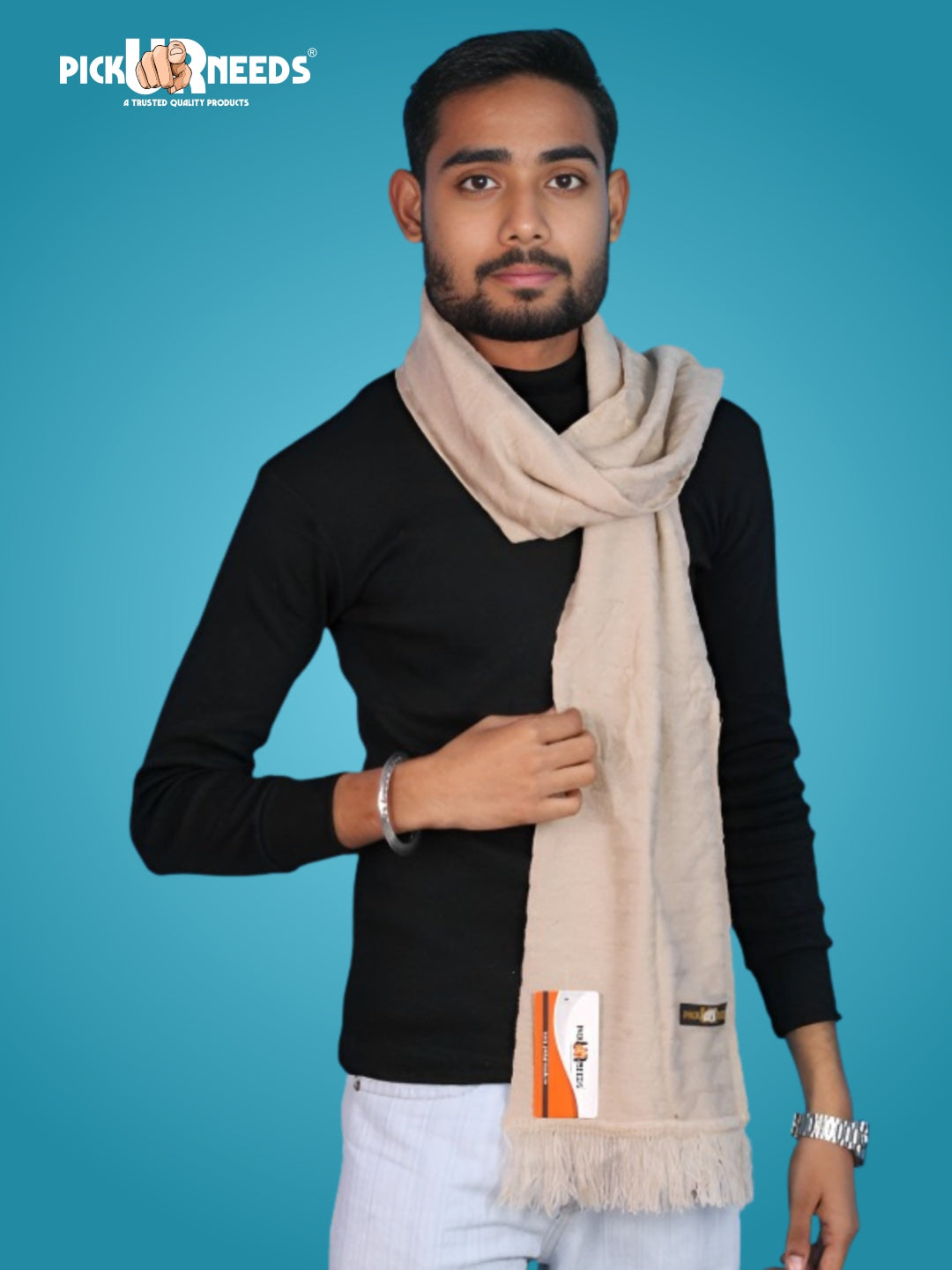 Pick Ur Needs Men’s Winter Muffler Soft Warm Woolen Scarf for Men Stylish Muffler for Office, Casual & Travel