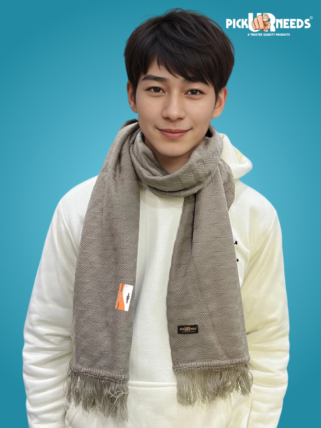 Pick Ur Needs Men’s Winter Muffler Soft Warm Woolen Scarf for Men Stylish Muffler for Office, Casual & Travel