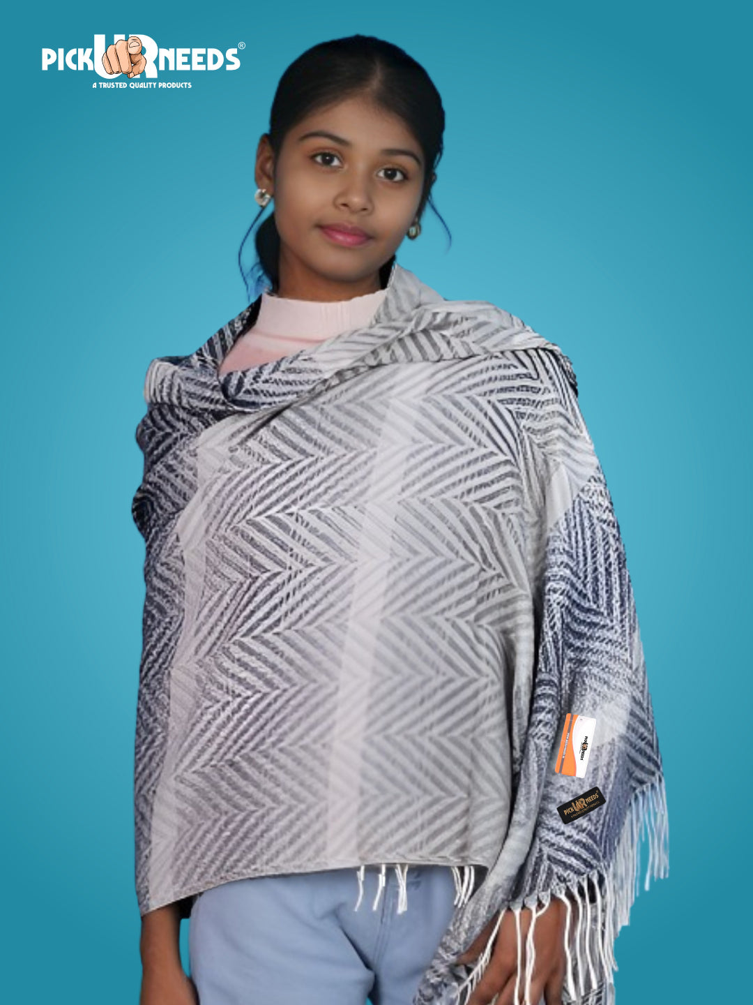 Pick Ur Needs Women's Designer Shawl Cozy Winter Wrap Soft Lightweight Shawl for Office & Travel