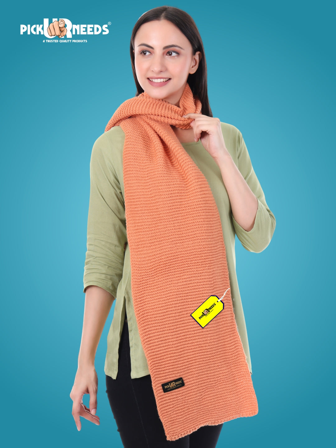 Pick Ur Needs Premium Knitted Winter Shawl/Stole for Women | Soft & Warm Woolen Wrap | Multipurpose Muffler,Shrug & Scarf