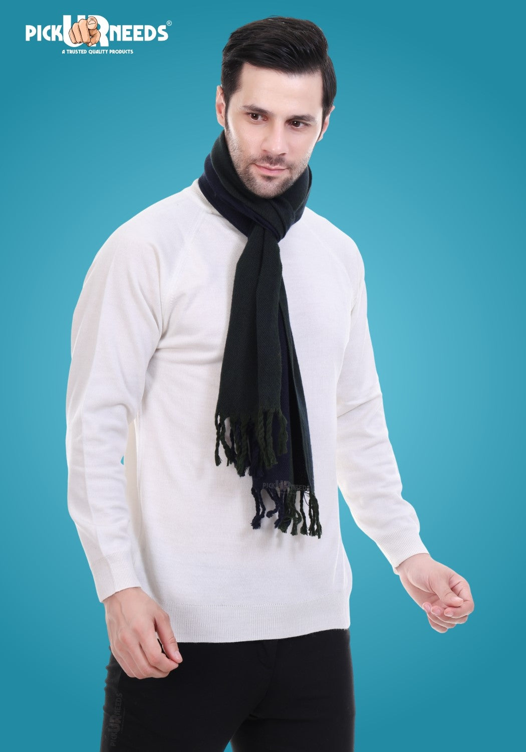 Pick Ur Needs Stylish Men’s Muffler – Warm, Soft & Trendy Winter Accessory