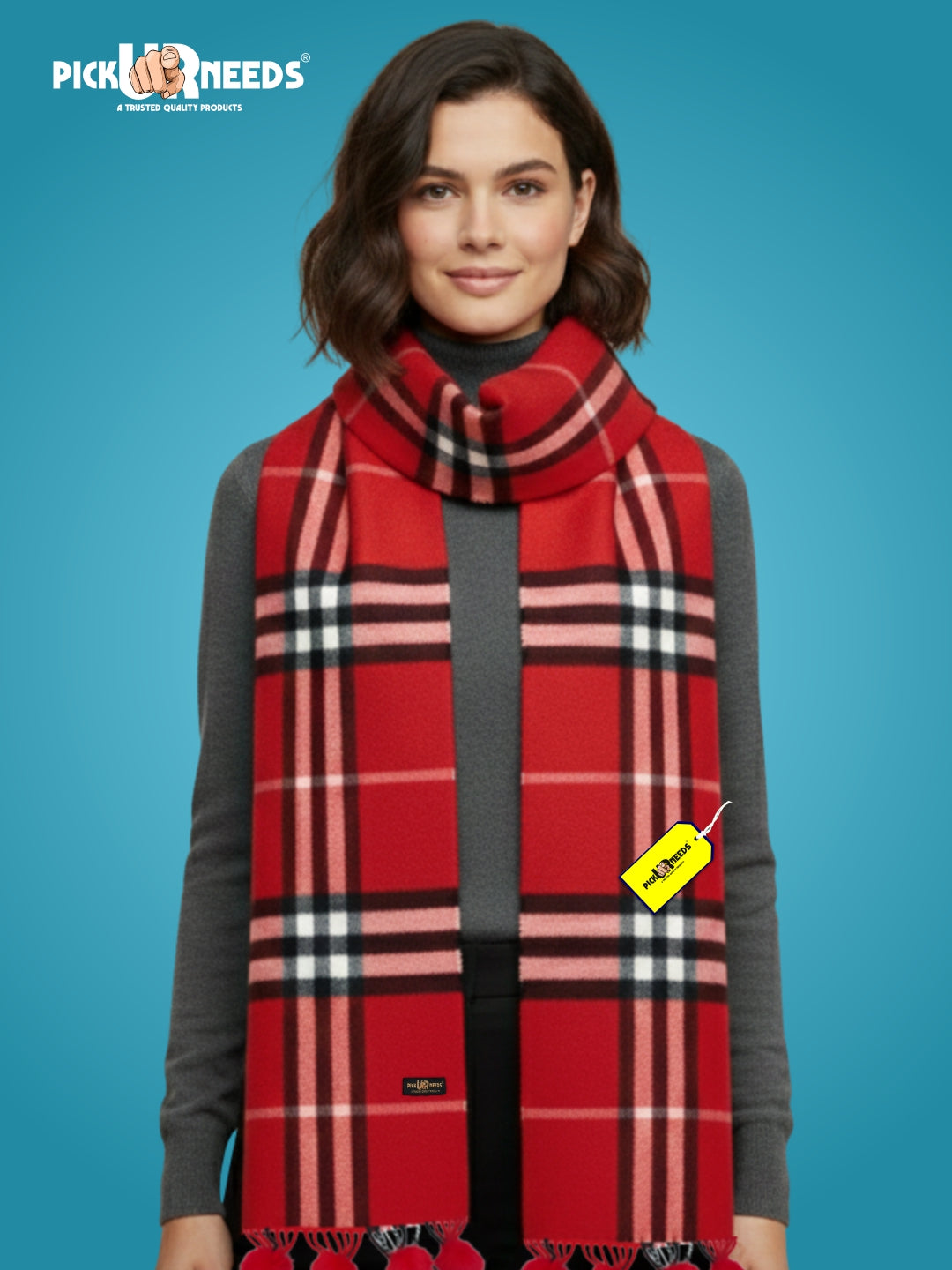 Pick Ur Needs Geometric Print Women Muffler