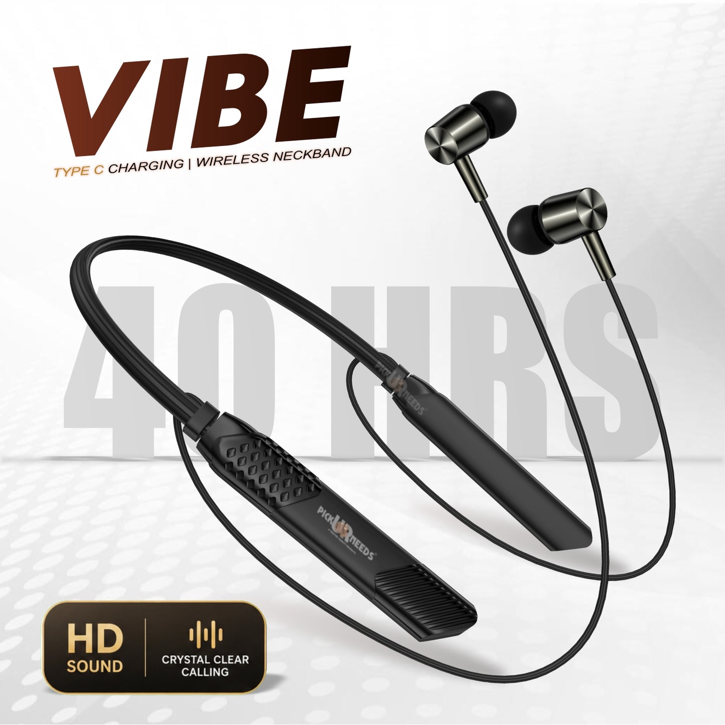 Stylish Wireless Bluetooth Neckband Earphones with Crystal Clear Sound