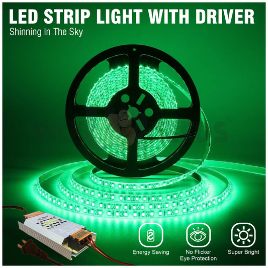Pick Ur Needs 5M Rope 240 LED Light / Strip Ceiling Green Color Functional / Festival Light Light Strip
