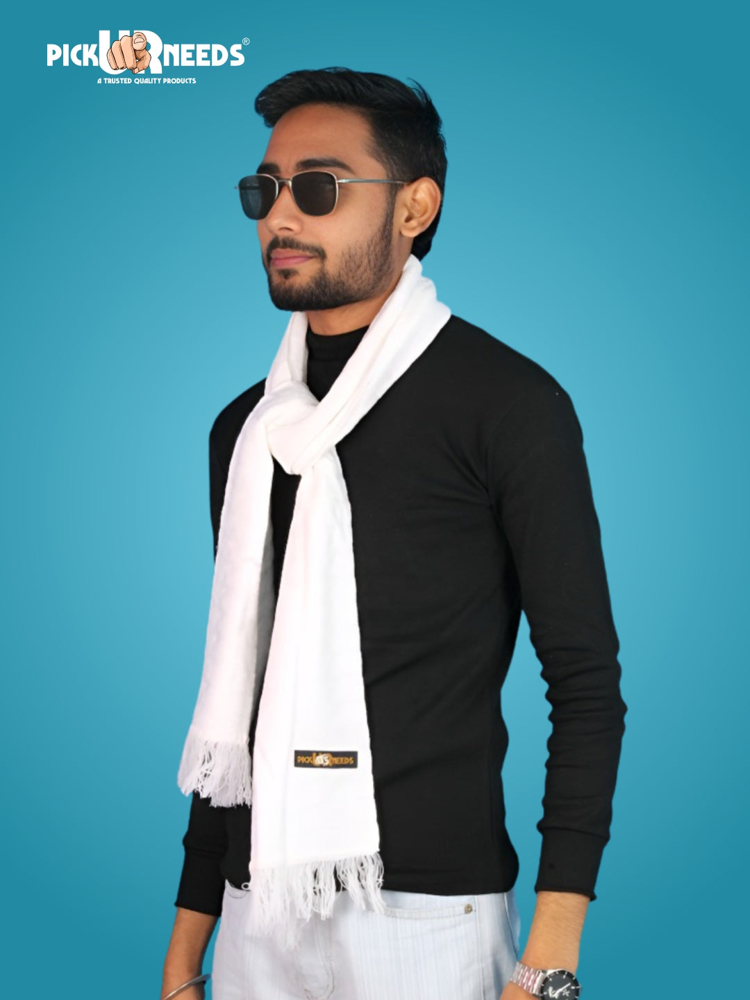 Pick Ur Needs Men’s Winter Muffler Soft Warm Woolen Scarf for Men Stylish Muffler for Office, Casual & Travel