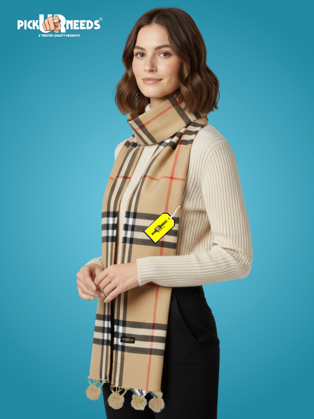 Pick Ur Needs Geometric Print Women Muffler