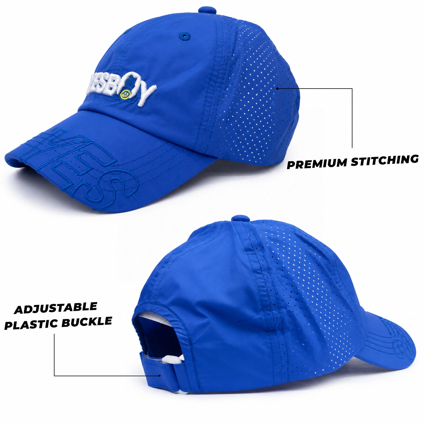 Pick Ur Needs YESBOY Cap,3D Embroidery, Breathable Fabric, Adjustable Fit, Teenager Unisex Kids,Lightweight Caps