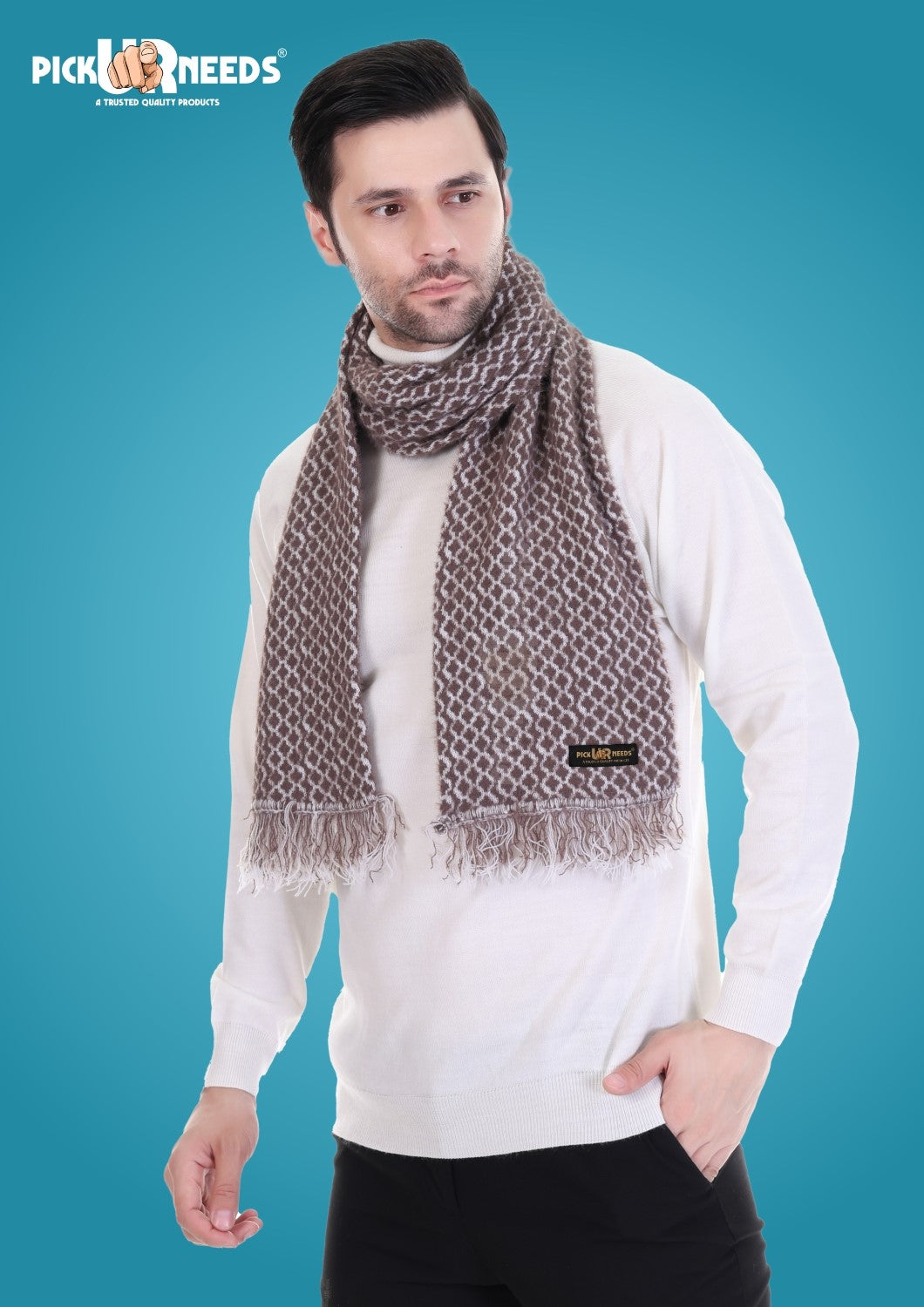 Pick Ur Needs Stylish Mens Muffler  Warm, Soft & Trendy Wint