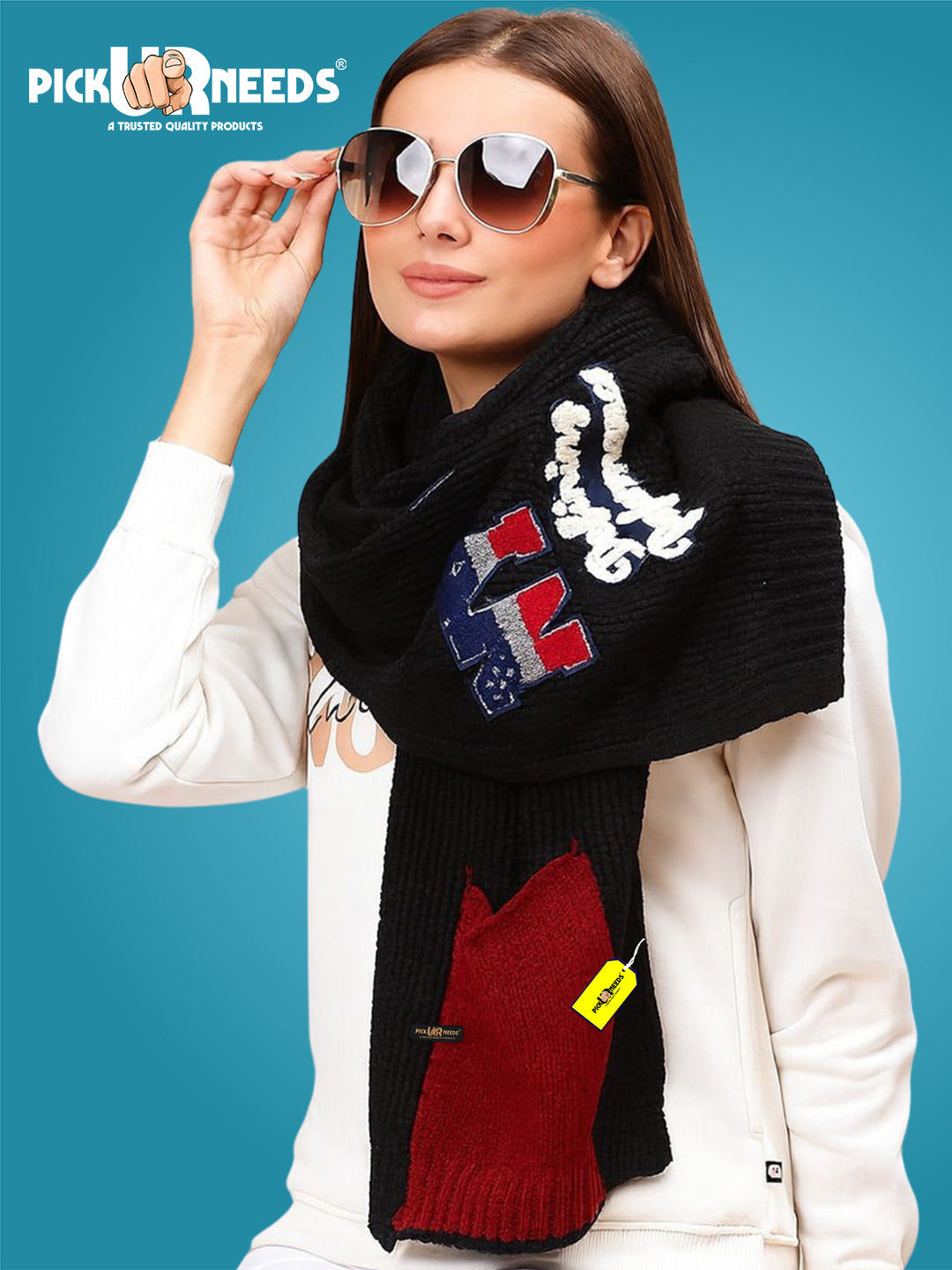 Pick Ur Needs Self Design Women Muffler