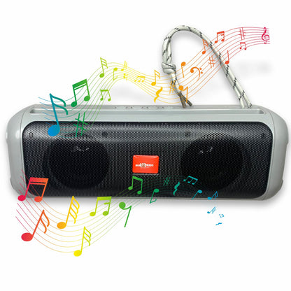 Pick Ur Needs Rechargeable Wireless Bluetooth Speaker Support TF Card/USB Device RGB Disco Light 2 Side Loud Speaker with Extra Bass