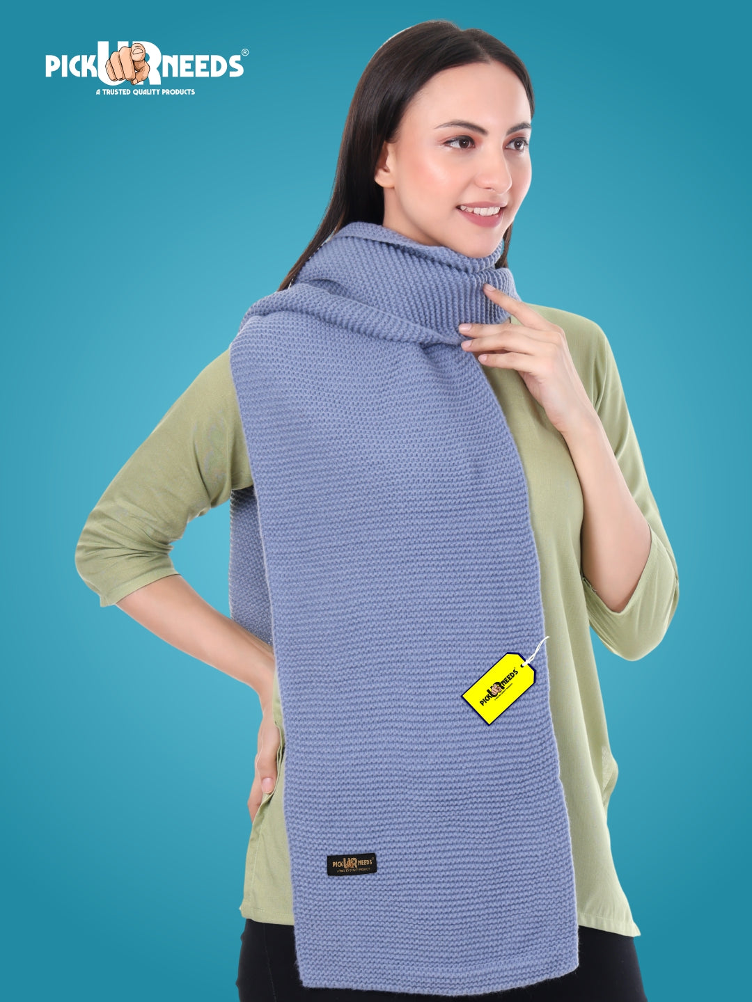Pick Ur Needs Premium Knitted Winter Shawl/Stole for Women | Soft & Warm Woolen Wrap | Multipurpose Muffler,Shrug & Scarf