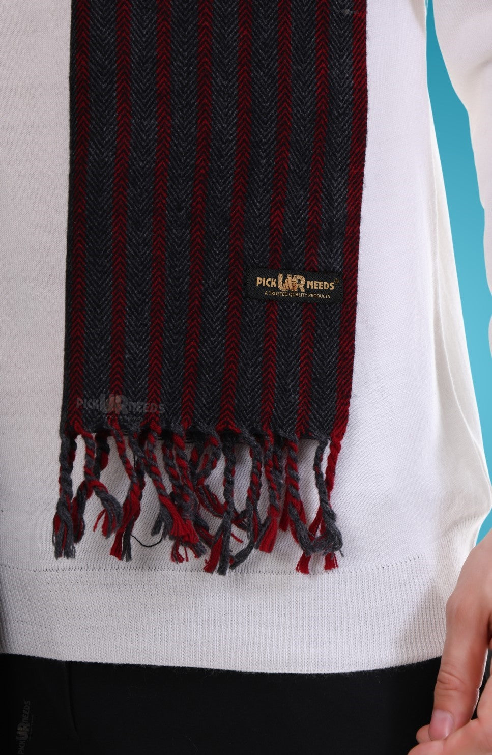 Pick Ur Needs Stylish Men’s Muffler – Warm, Soft & Trendy Winter Accessory