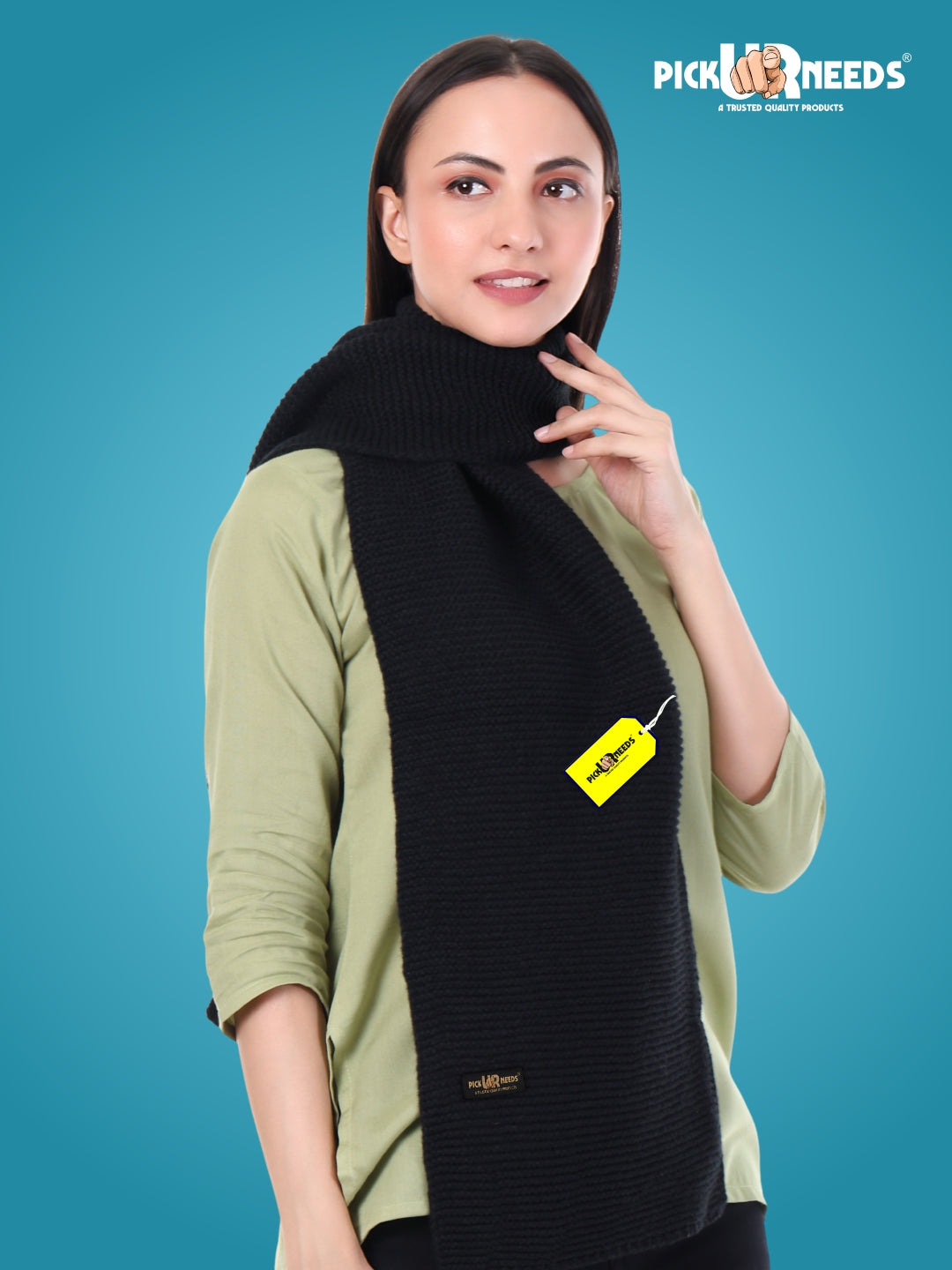 Pick Ur Needs Premium Knitted Winter Shawl/Stole for Women | Soft & Warm Woolen Wrap | Multipurpose Muffler,Shrug & Scarf