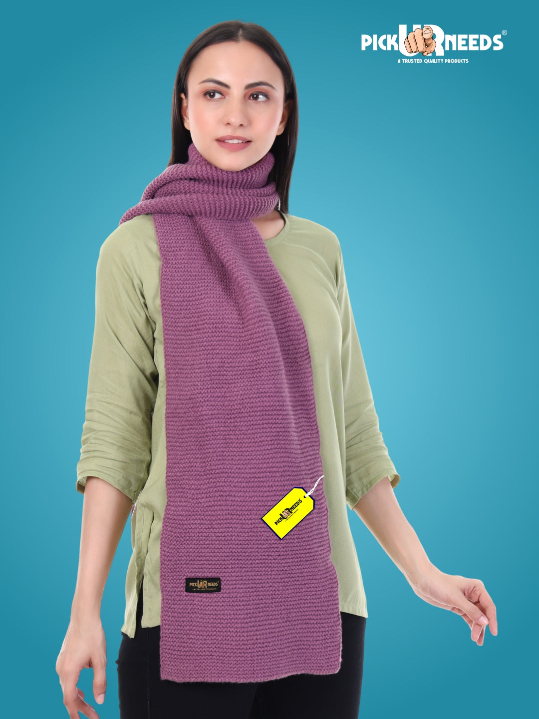 Pick Ur Needs Premium Knitted Winter Shawl/Stole for Women | Soft & Warm Woolen Wrap | Multipurpose Muffler,Shrug & Scarf