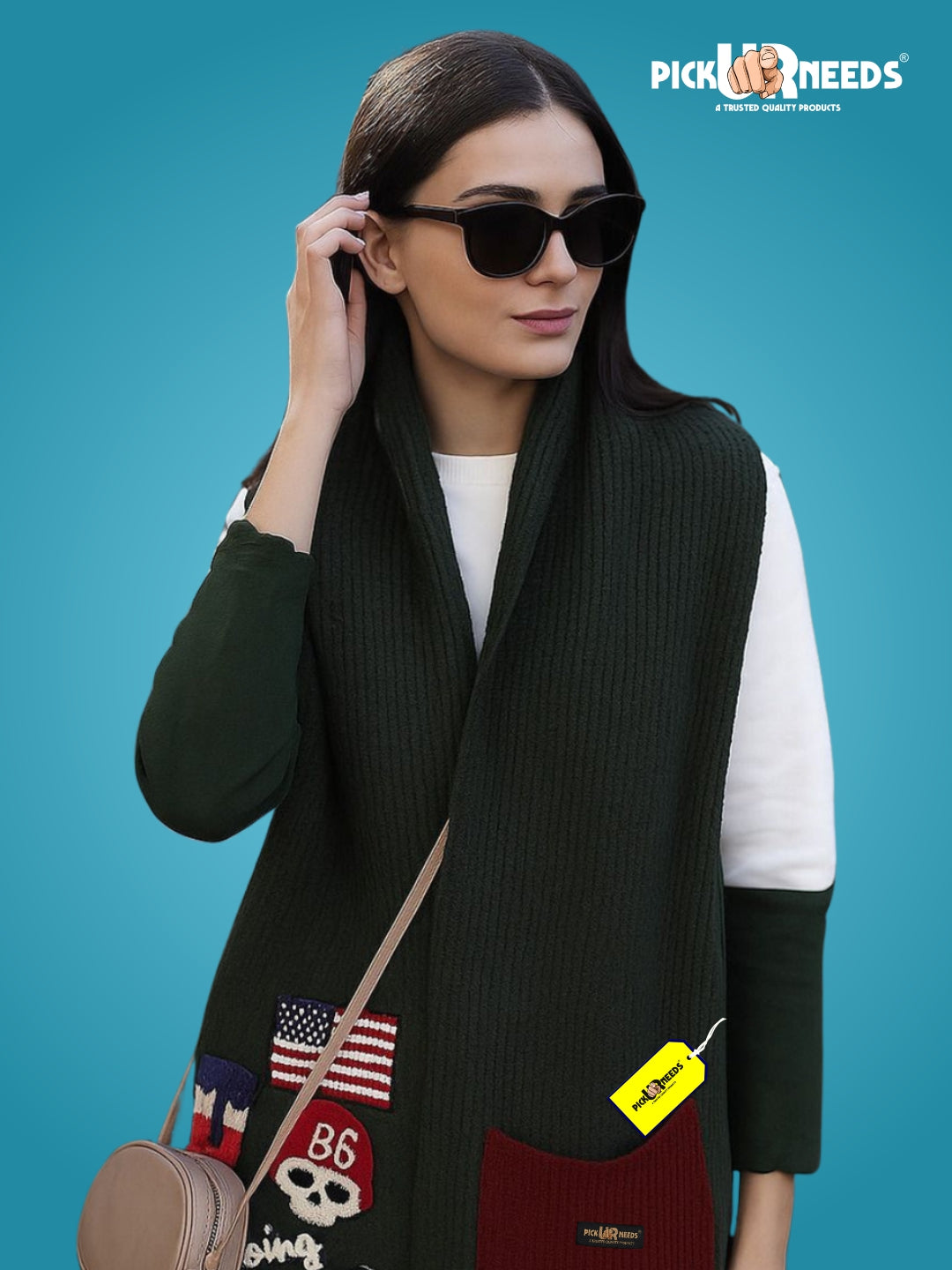 Pick Ur Needs Self Design Women Muffler