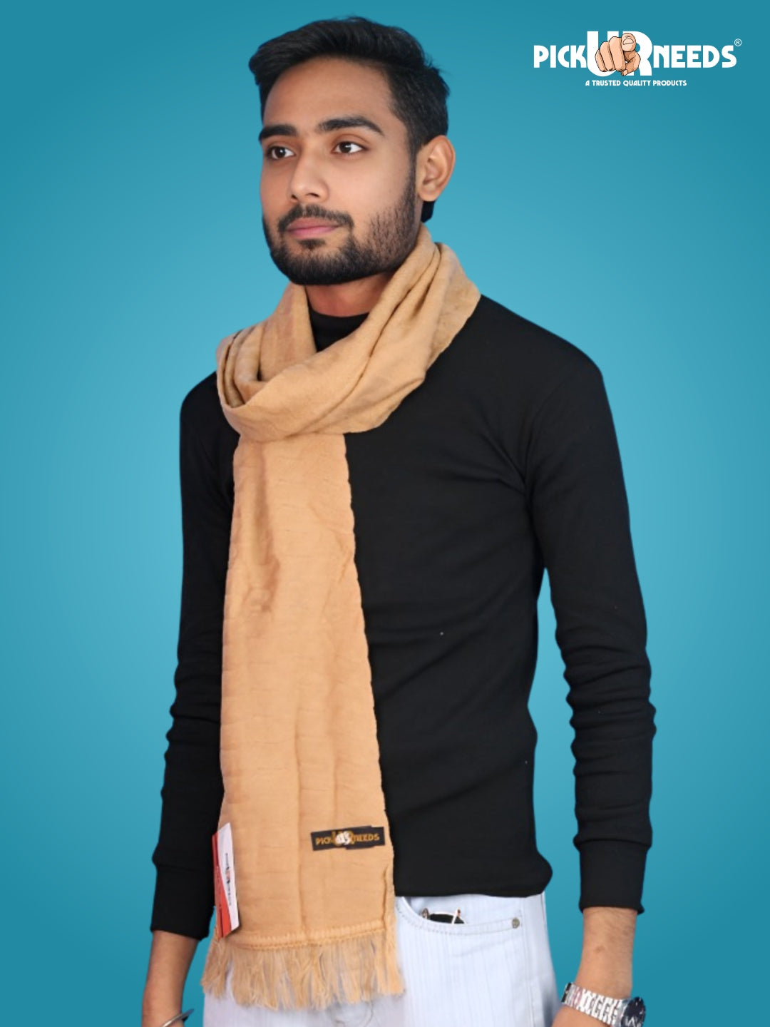 Pick Ur Needs Men’s Winter Muffler Soft Warm Woolen Scarf for Men Stylish Muffler for Office, Casual & Travel