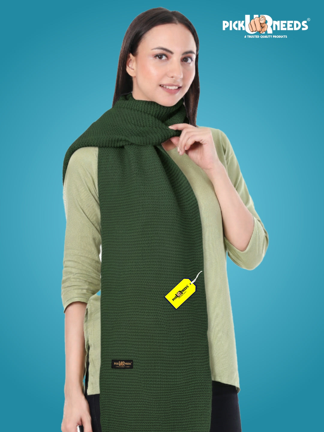 Pick Ur Needs Premium Knitted Winter Shawl/Stole for Women | Soft & Warm Woolen Wrap | Multipurpose Muffler,Shrug & Scarf
