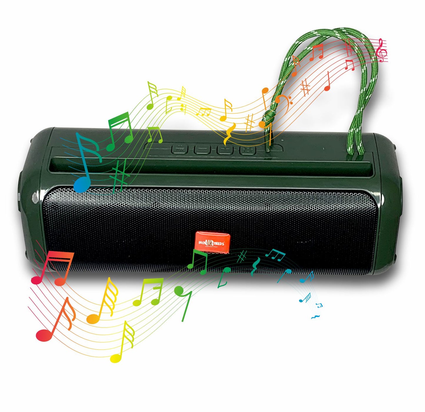 Pick Ur Needs Rechargeable Wireless Bluetooth Speaker Support TF Card/USB Device RGB Disco Light 2 Side Loud Speaker with Extra Bass