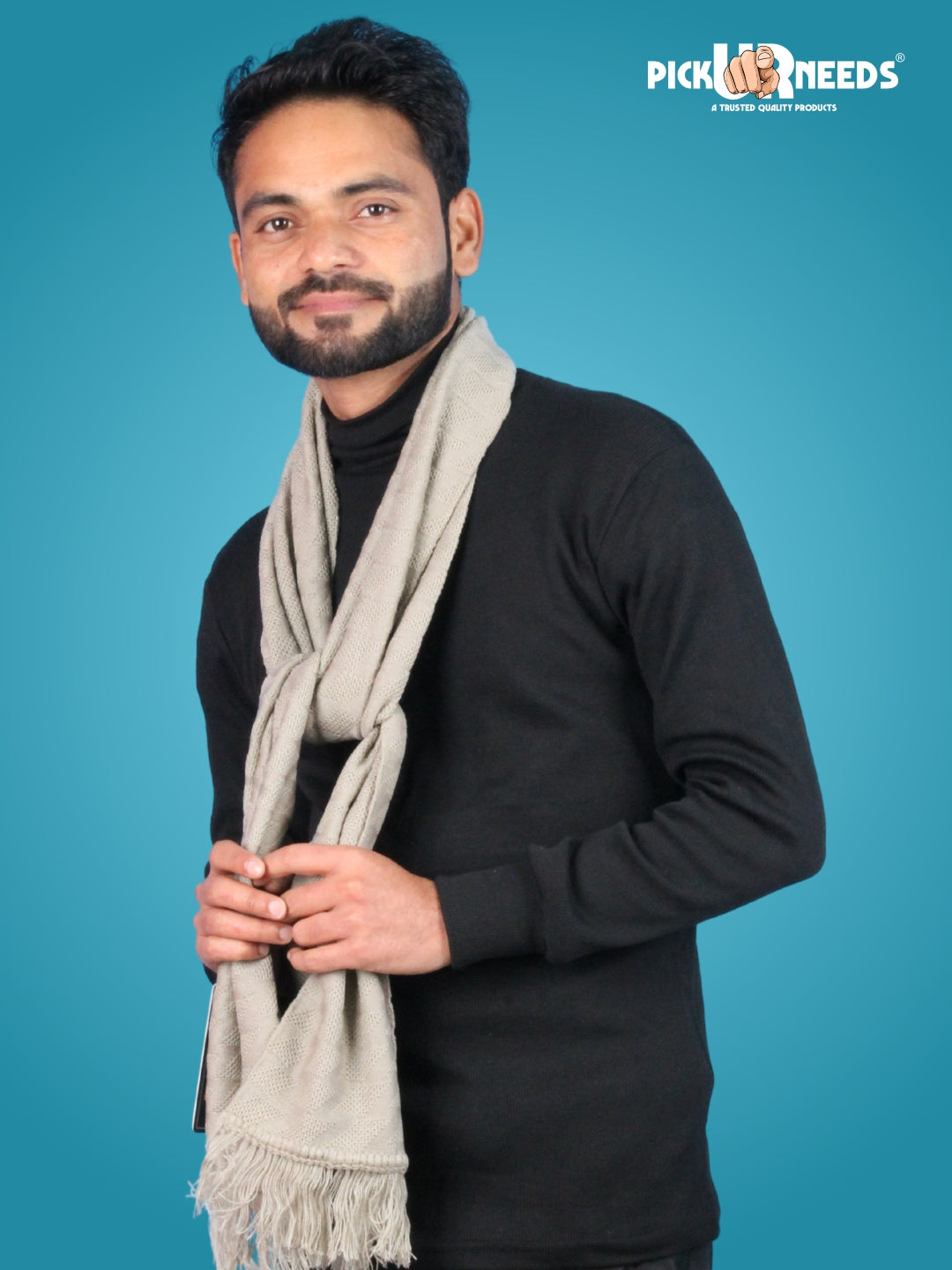 Pick Ur Needs Men’s Winter Muffler Soft Warm Woolen Scarf for Men Stylish Muffler for Office, Casual & Travel