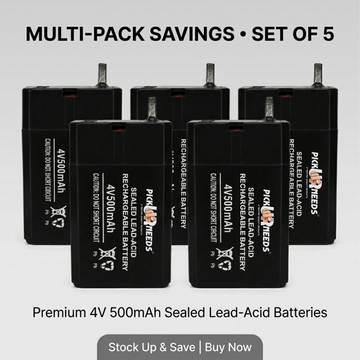 Pick Ur Needs Compact 4V 500mAh Sealed Lead Acid  for Long-Lasting Backup Power  Battery