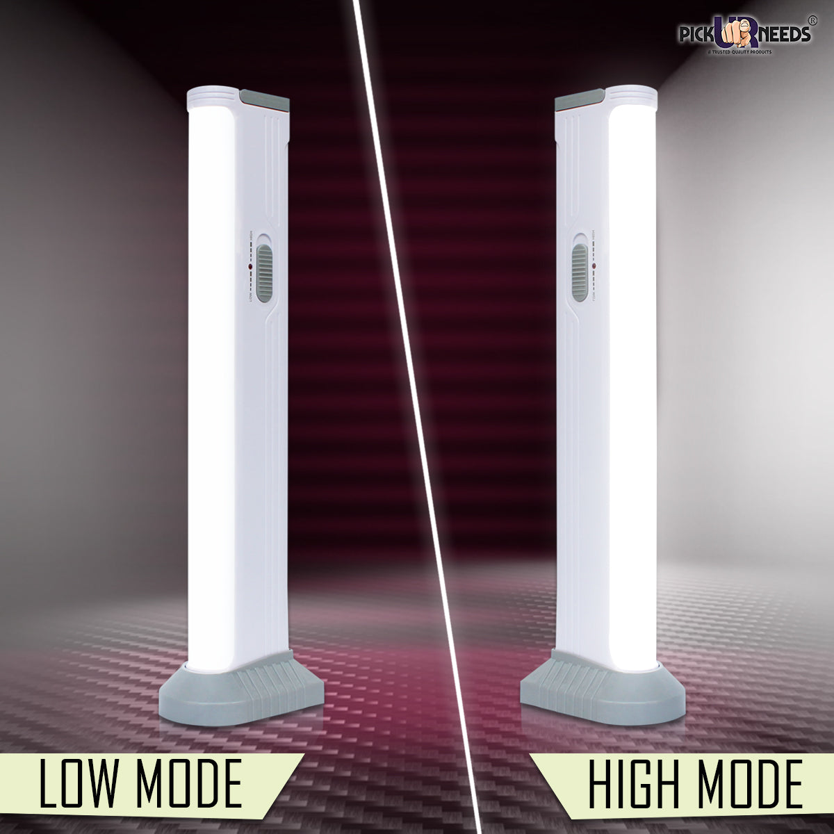 Pick Ur Needs Super Bright Plastic Emergency Long Tube Light with Low and High
