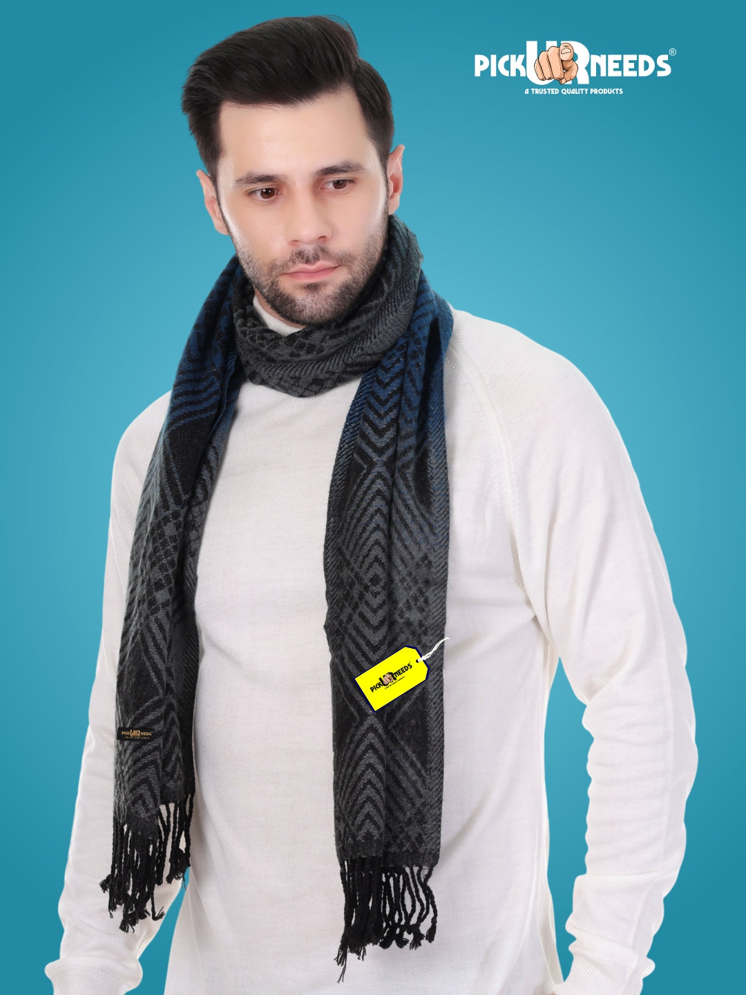 Pick Ur Needs Winter Premium Knitted Muffler for Men Stylish Warm Soft Scarf Durable Breathable Winter Neck Wrap