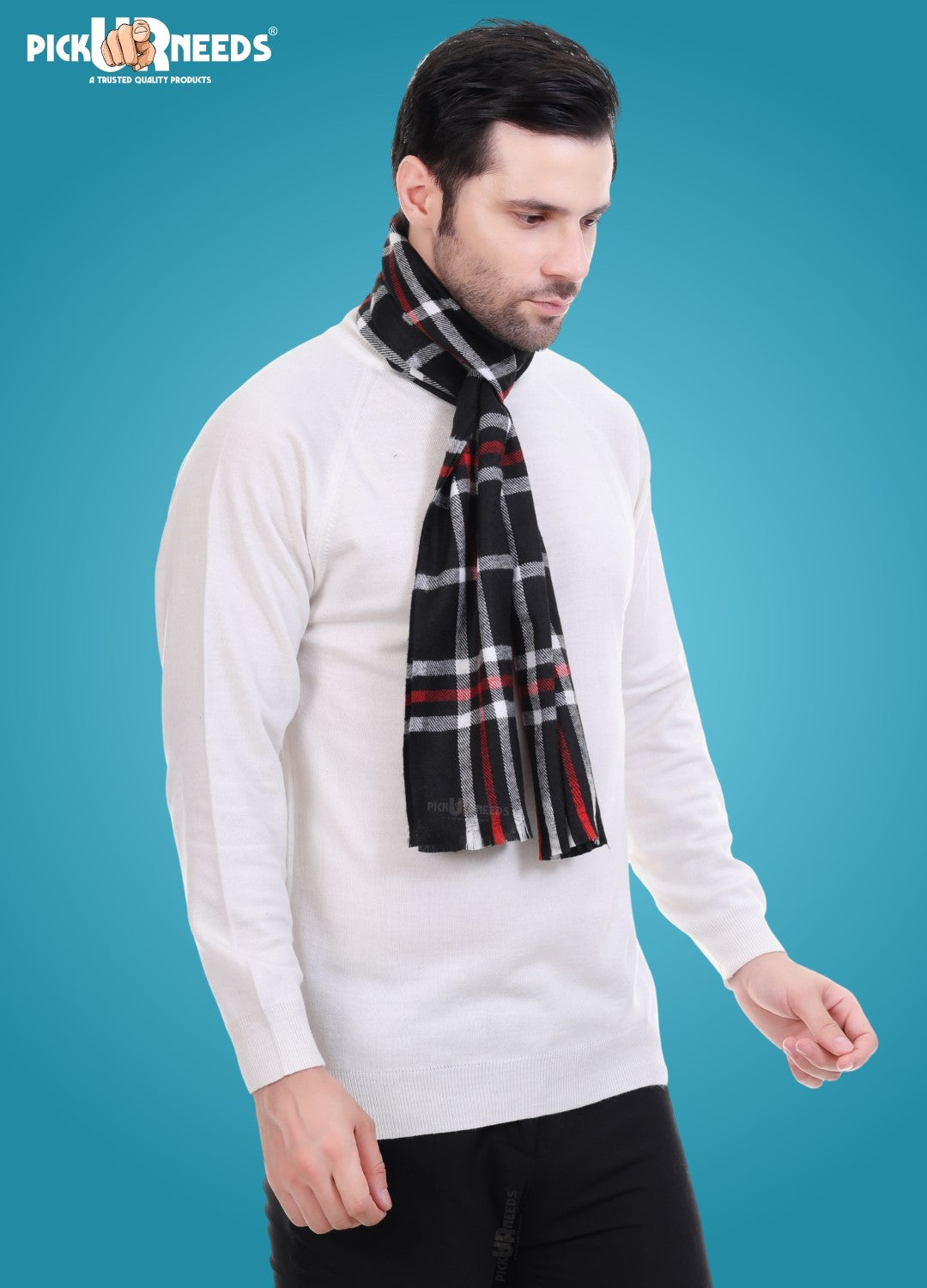 Pick Ur Needs Stylish Men’s Muffler – Warm, Soft & Trendy Winter Accessory
