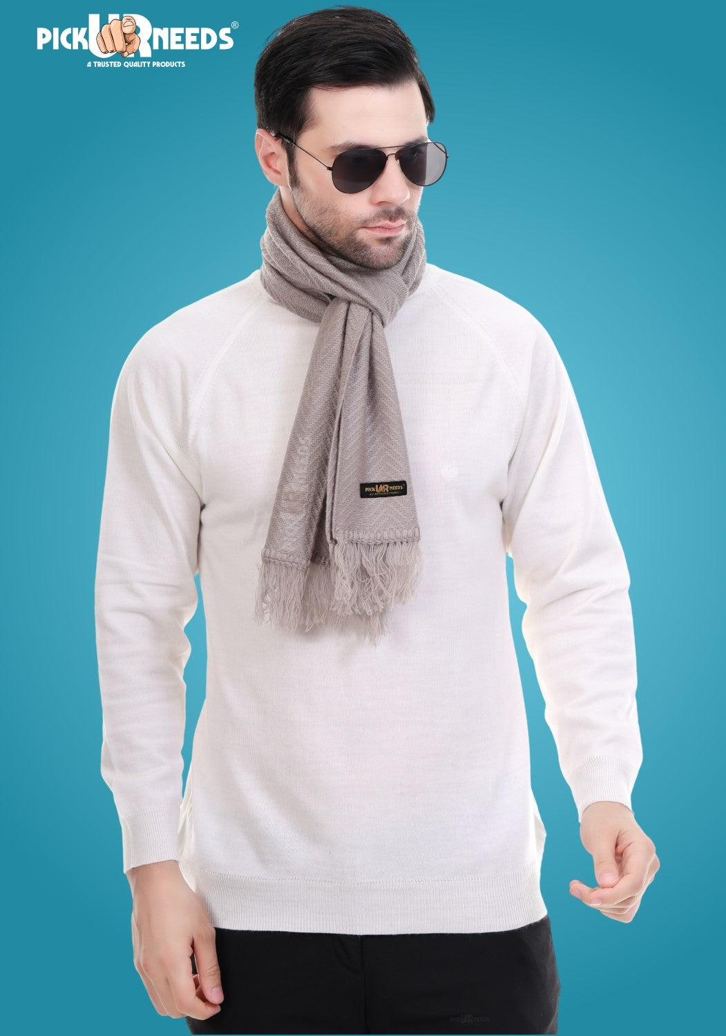 Pick Ur Needs Stylish Men’s Muffler – Warm, Soft & Trendy Winter Accessory