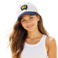 Pick Ur Needs Teenager Stylish Mesh Cap Lightweight Breathable Baseball Hat with “Hi” Embroidery Sun Protection Adjustable Snapback Cap for Boys & Girls