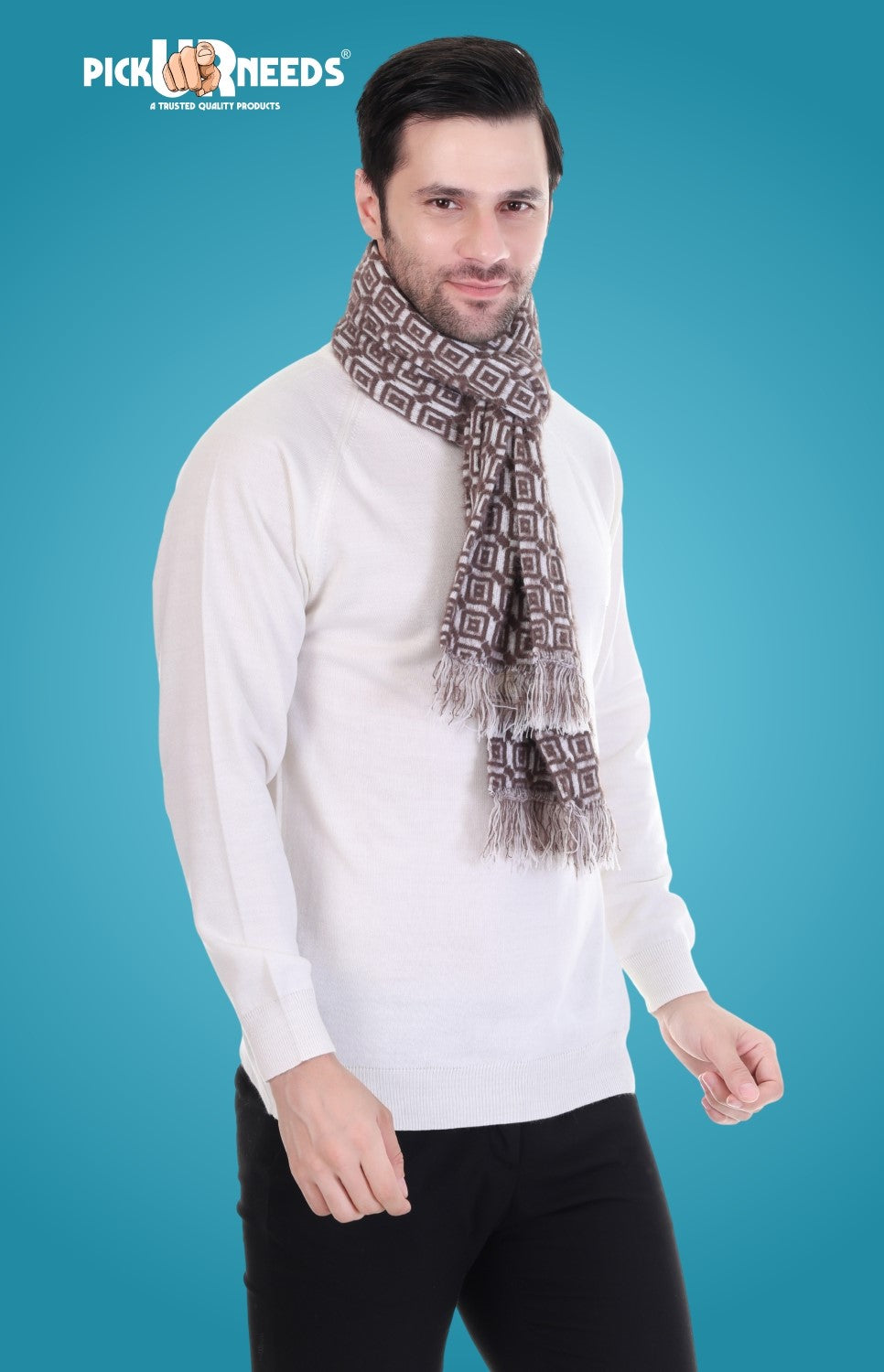 Pick Ur Needs Stylish Men’s Muffler – Warm, Soft & Trendy Winter Accessory