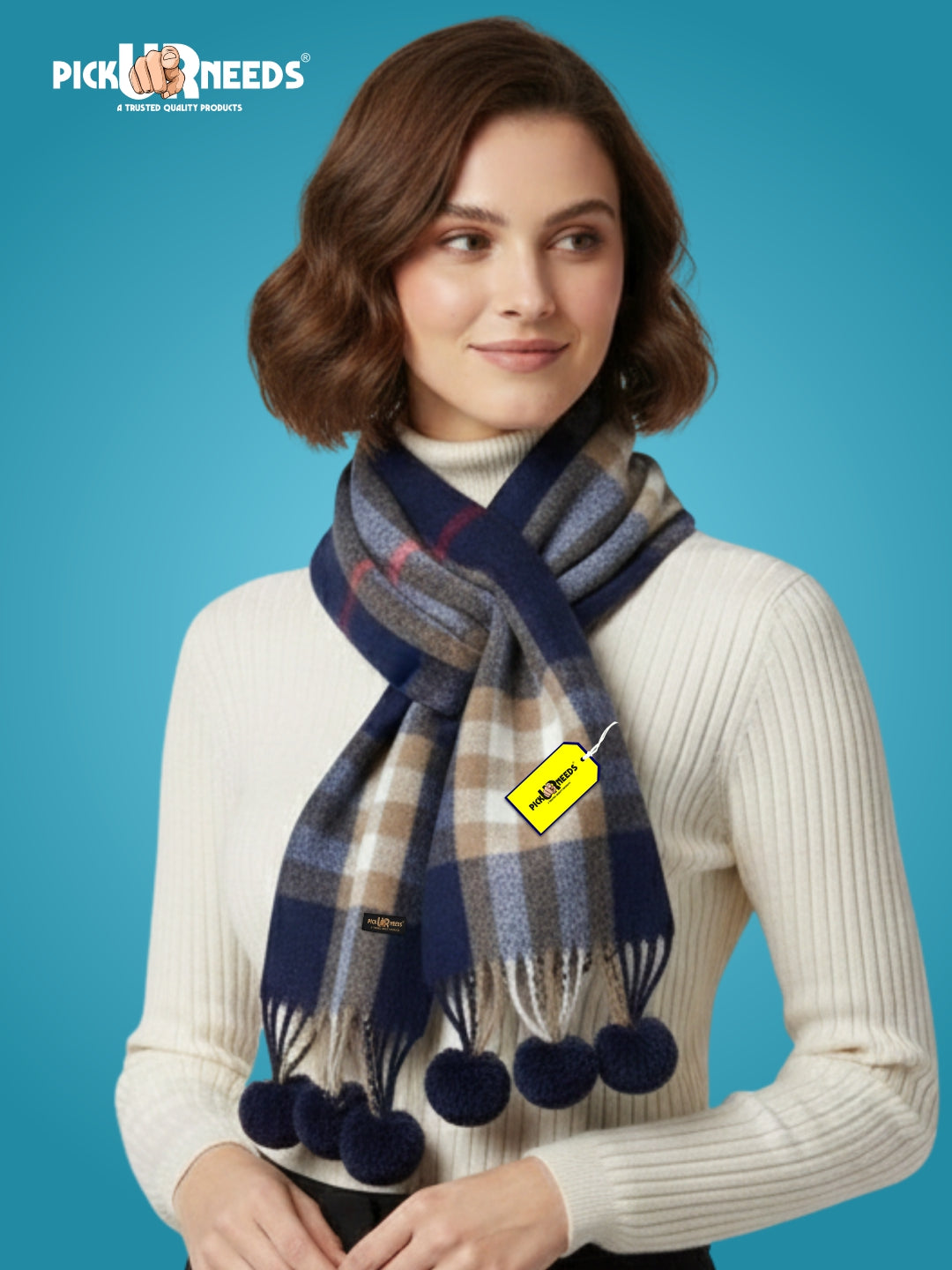 Pick Ur Needs Geometric Print Women Muffler