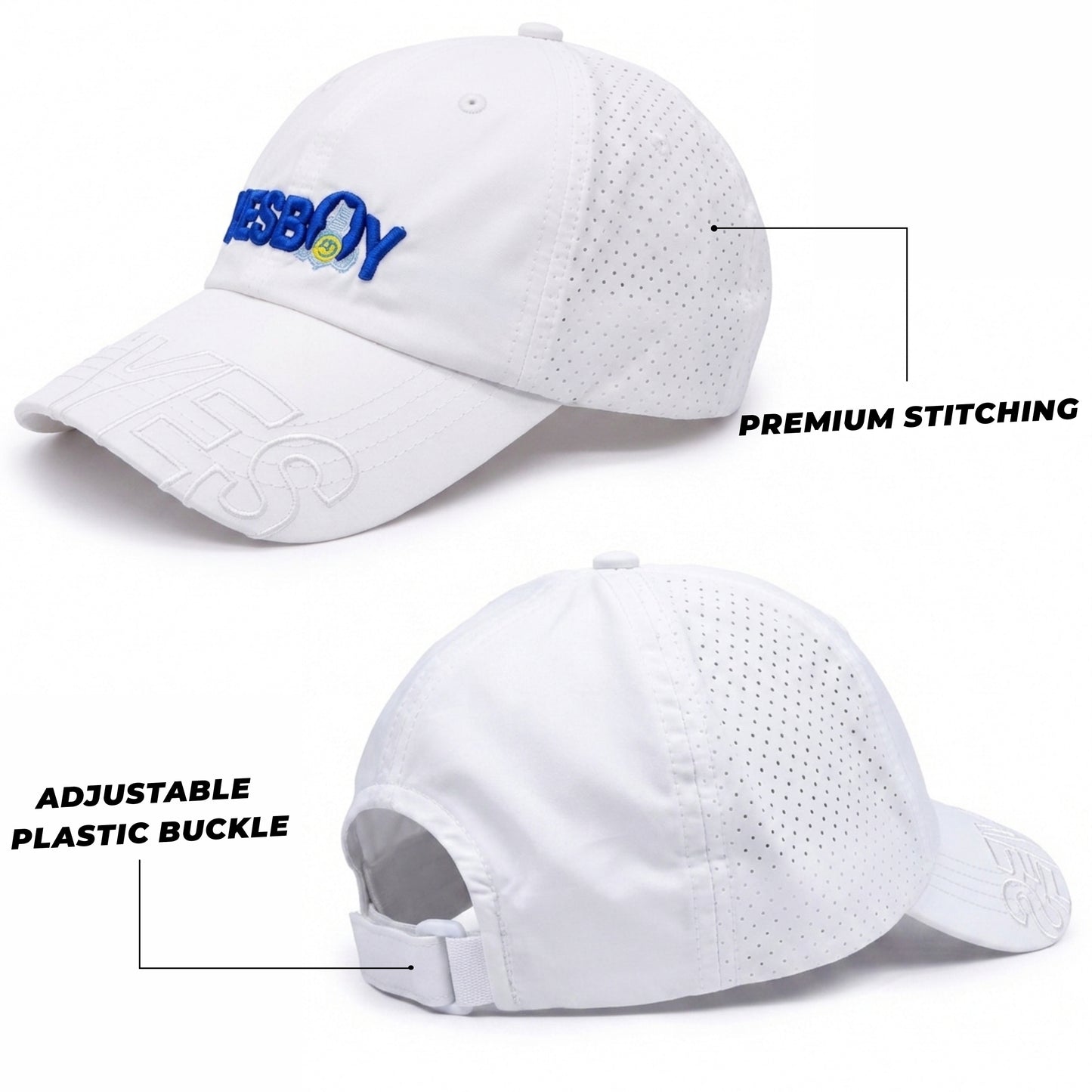 Pick Ur Needs YESBOY Cap,3D Embroidery, Breathable Fabric, Adjustable Fit, Teenager Unisex Kids,Lightweight Caps