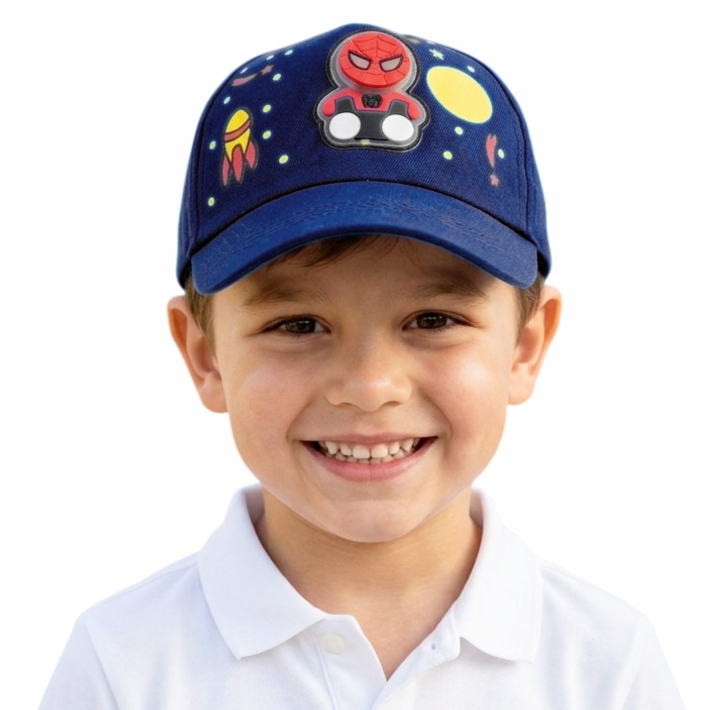 Pick Ur Needs Kids Superhero Style Baseball Cap Adjustable Cartoon Theme Sun Hat for Boys & Girls