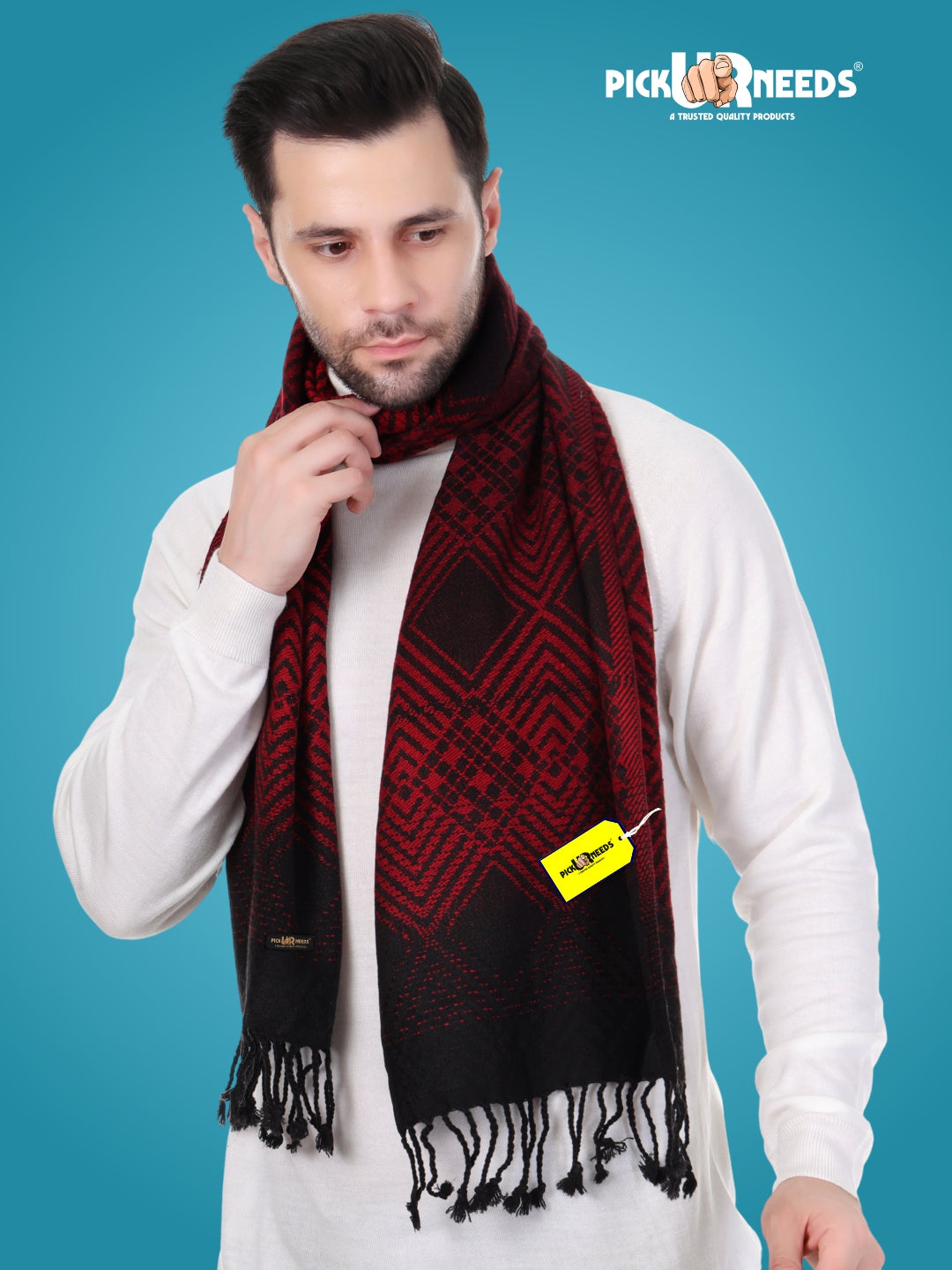 Pick Ur Needs Winter Premium Knitted Muffler for Men Stylish Warm Soft Scarf Durable Breathable Winter Neck Wrap