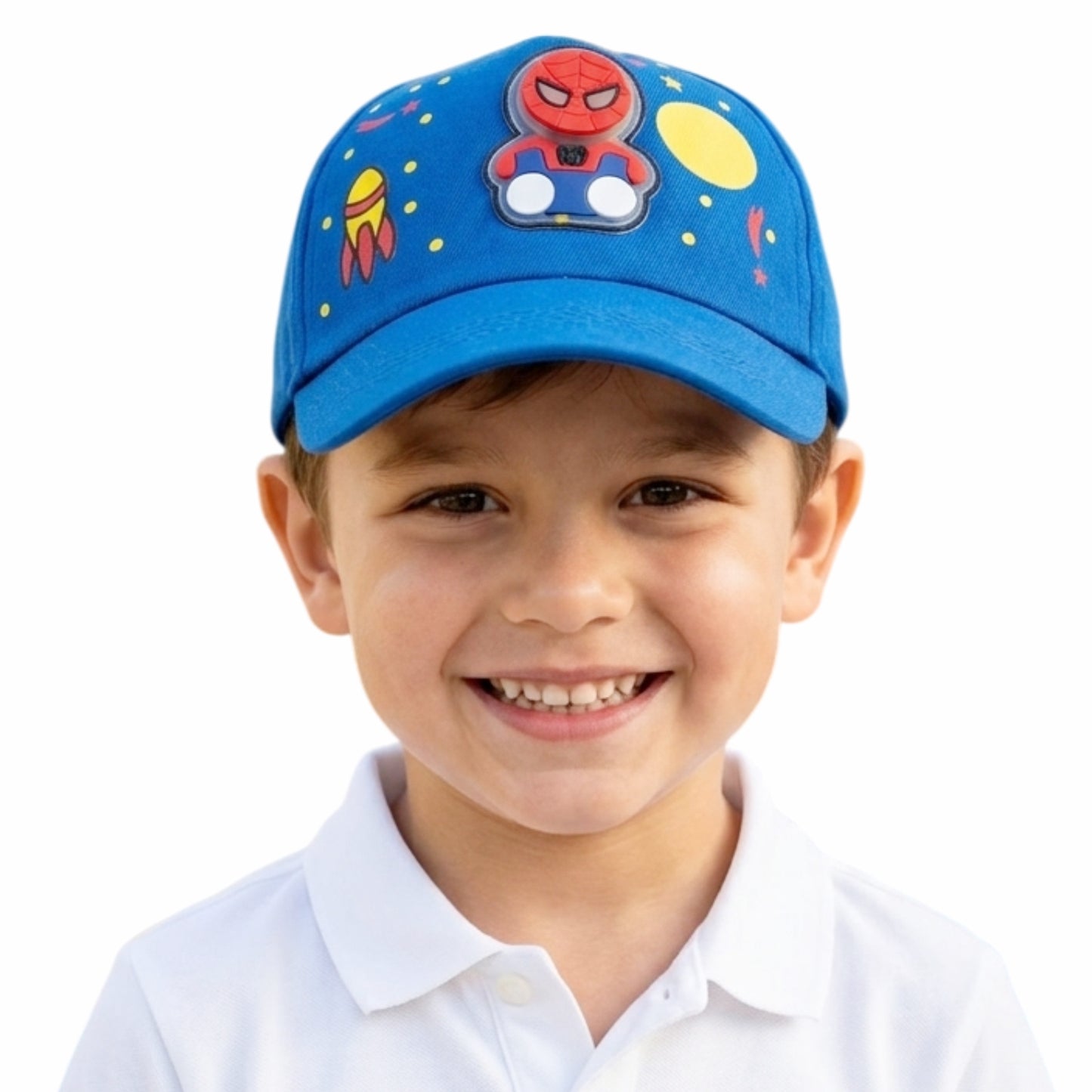 Pick Ur Needs Kids Superhero Style Baseball Cap Adjustable Cartoon Theme Sun Hat for Boys & Girls