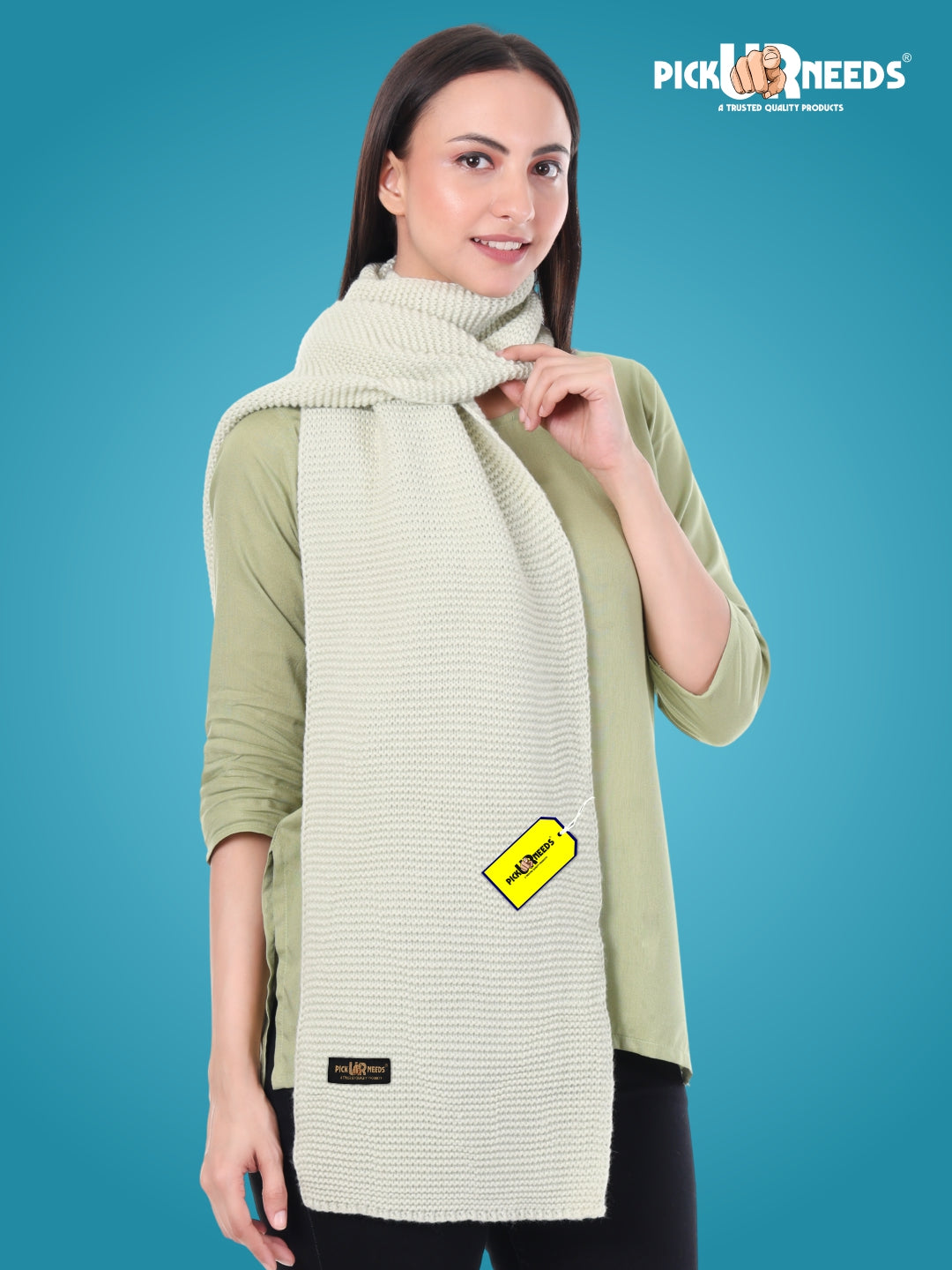 Pick Ur Needs Premium Knitted Winter Shawl/Stole for Women | Soft & Warm Woolen Wrap | Multipurpose Muffler,Shrug & Scarf