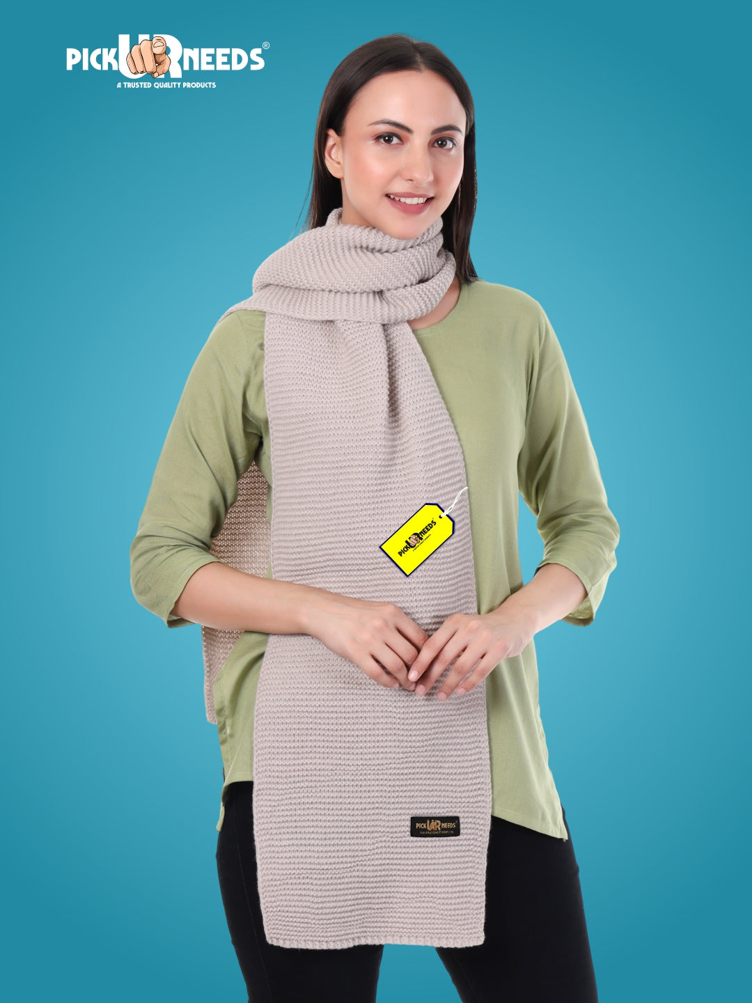 Pick Ur Needs Premium Knitted Winter Shawl/Stole for Women | Soft & Warm Woolen Wrap | Multipurpose Muffler,Shrug & Scarf