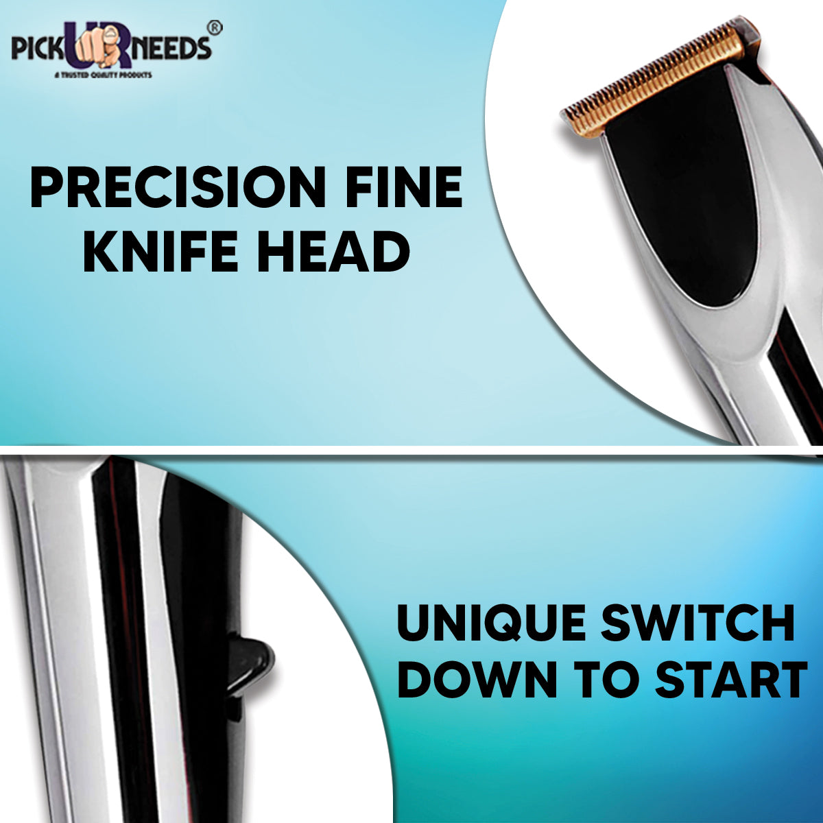 Pick Ur Needs Professional Hair Clipper Advanced shaving System Runtime: 120 min Trimmer for Men