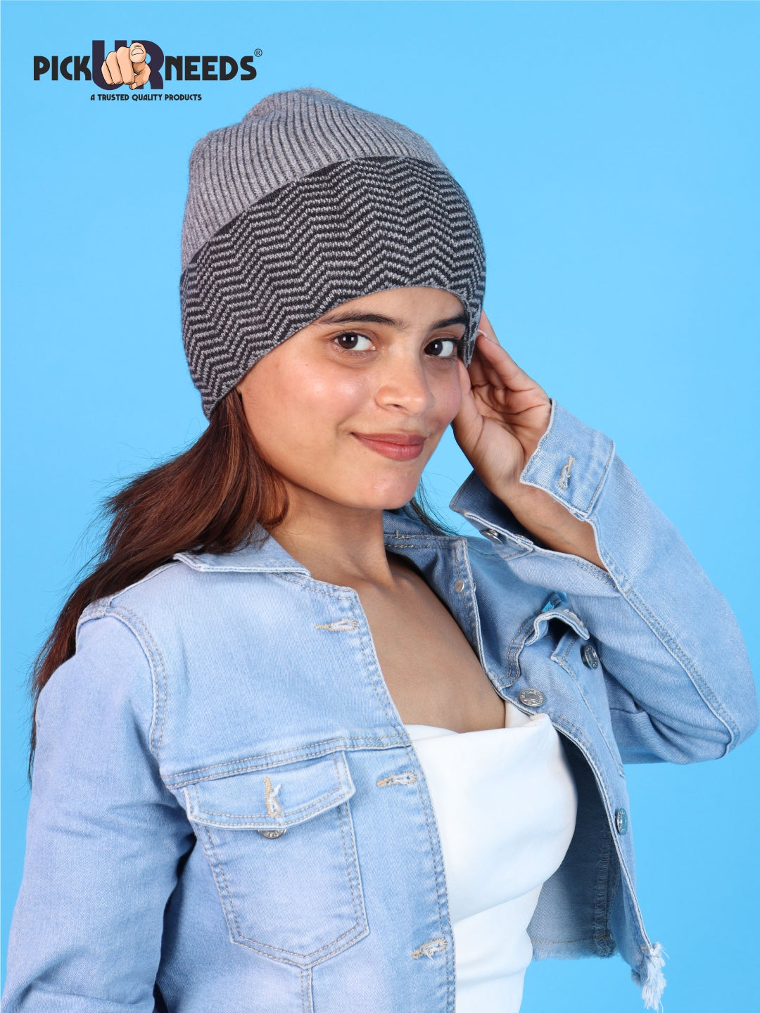 Pick Ur Needs Winter Cuff Beanie Cap – Double-Layered Warm Winter Hat