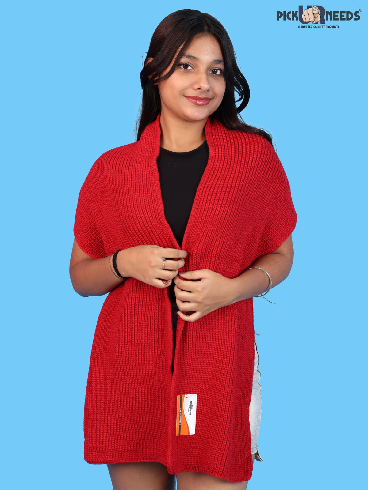 Pick Ur Needs Soft Warm Winter Muffler Shawl Stole Knitted Wrap for Girls & Women Stylish Lightweight Shoulder Scarf