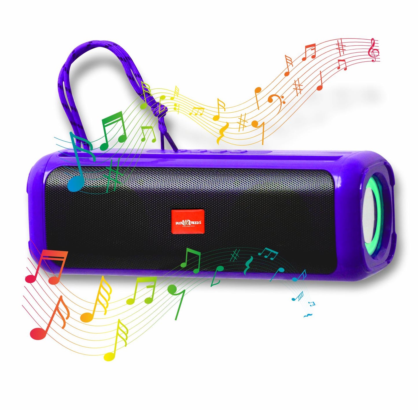Pick Ur Needs Rechargeable Wireless Bluetooth Speaker Support TF Card/USB Device RGB Disco Light 2 Side Loud Speaker with Extra Bass