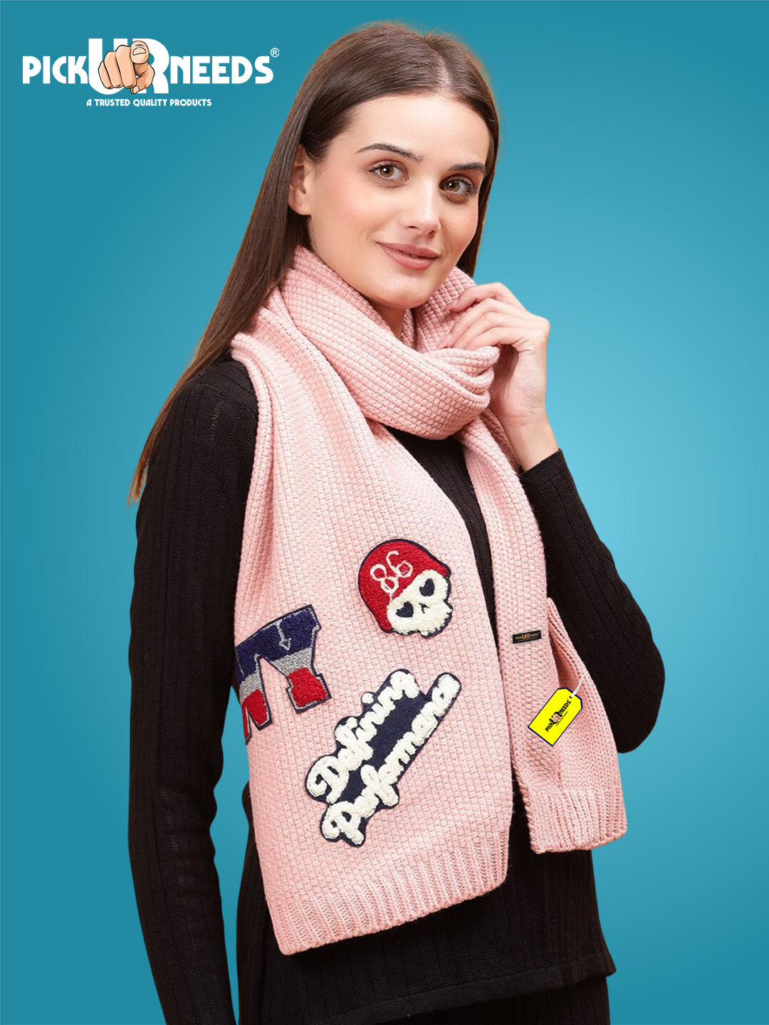 Pick Ur Needs Self Design Women Muffler