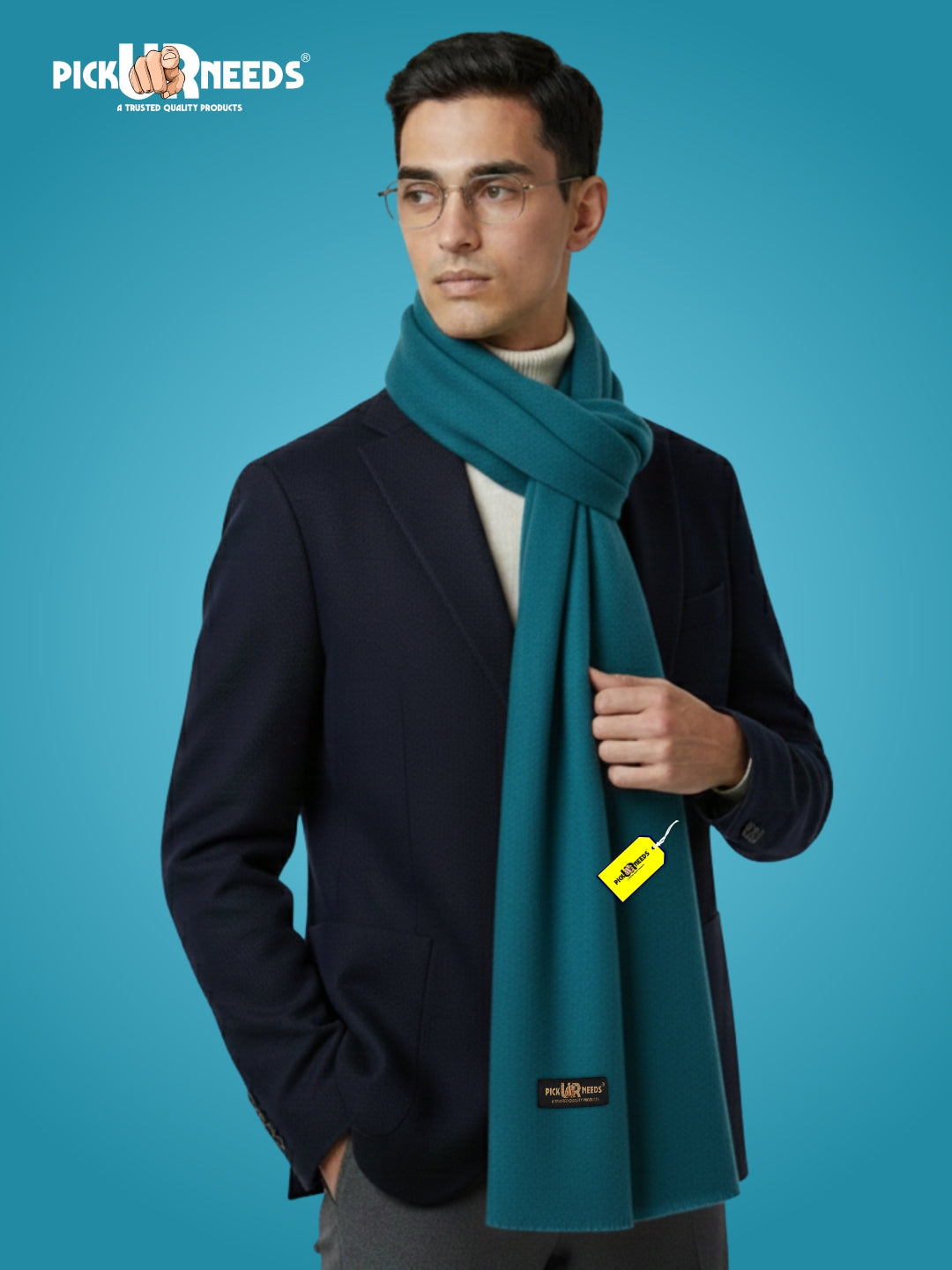 Pick Ur Needs Men’s Classic Winter Muffler Ultra-Soft Woolen Scarf with Premium Finish for Formal & Casual Outfits